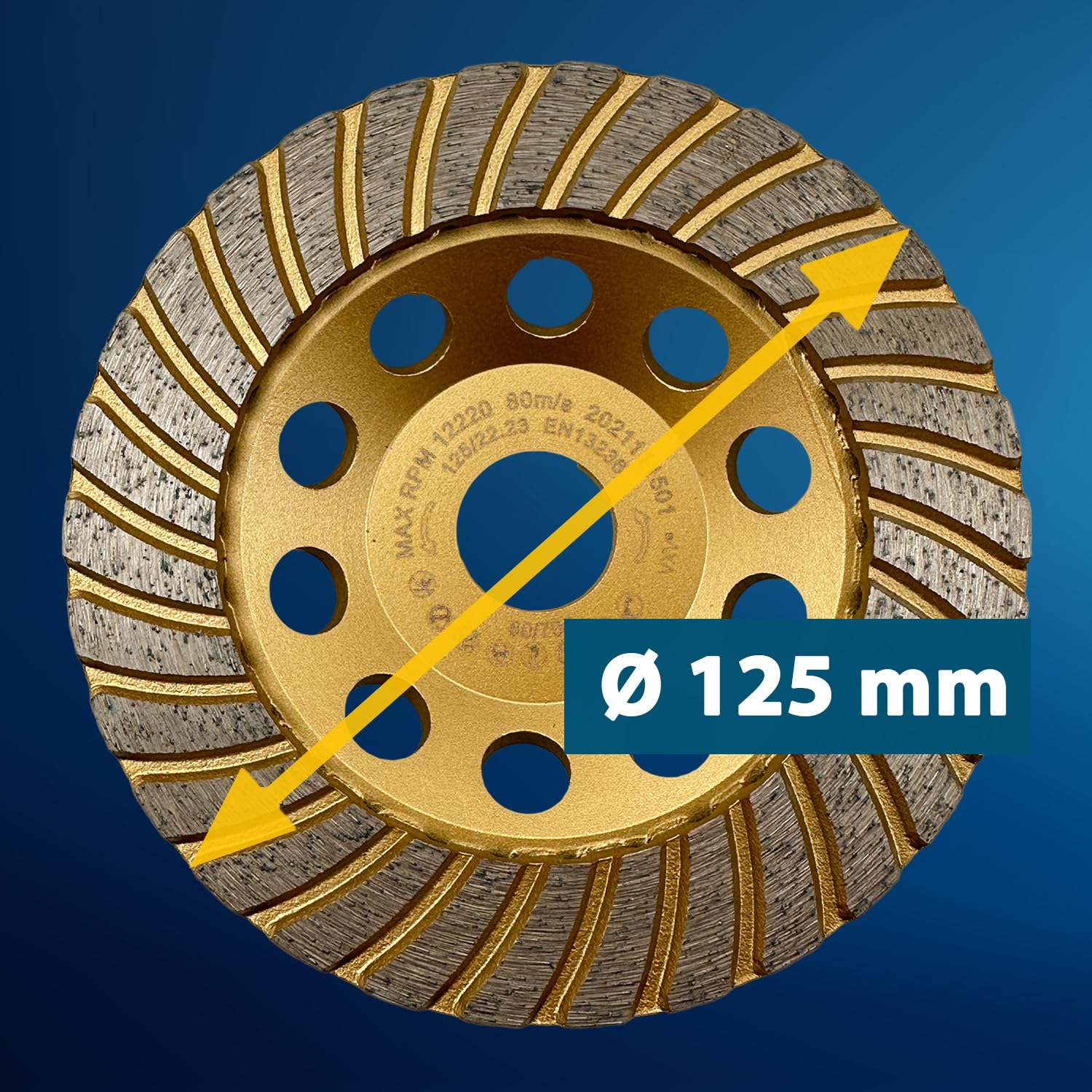 Talerz szlifierski diamentowy do szlifierek dia, Ø 100 mm, uchwyt M14, do granitu i piaskowca