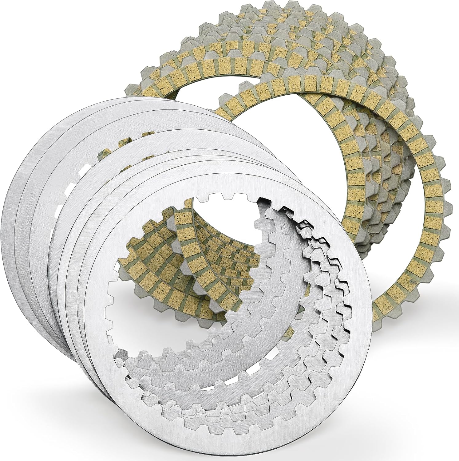 Extra Plate Sportster Friction Steel Clutch Disc Kit compatible with Harely Davidson Sportster 1991-2017 Big Twin Tourign Dyna Softail 1990-1997 Buell All Models 91-2002 17PCS Big Twin Clutch