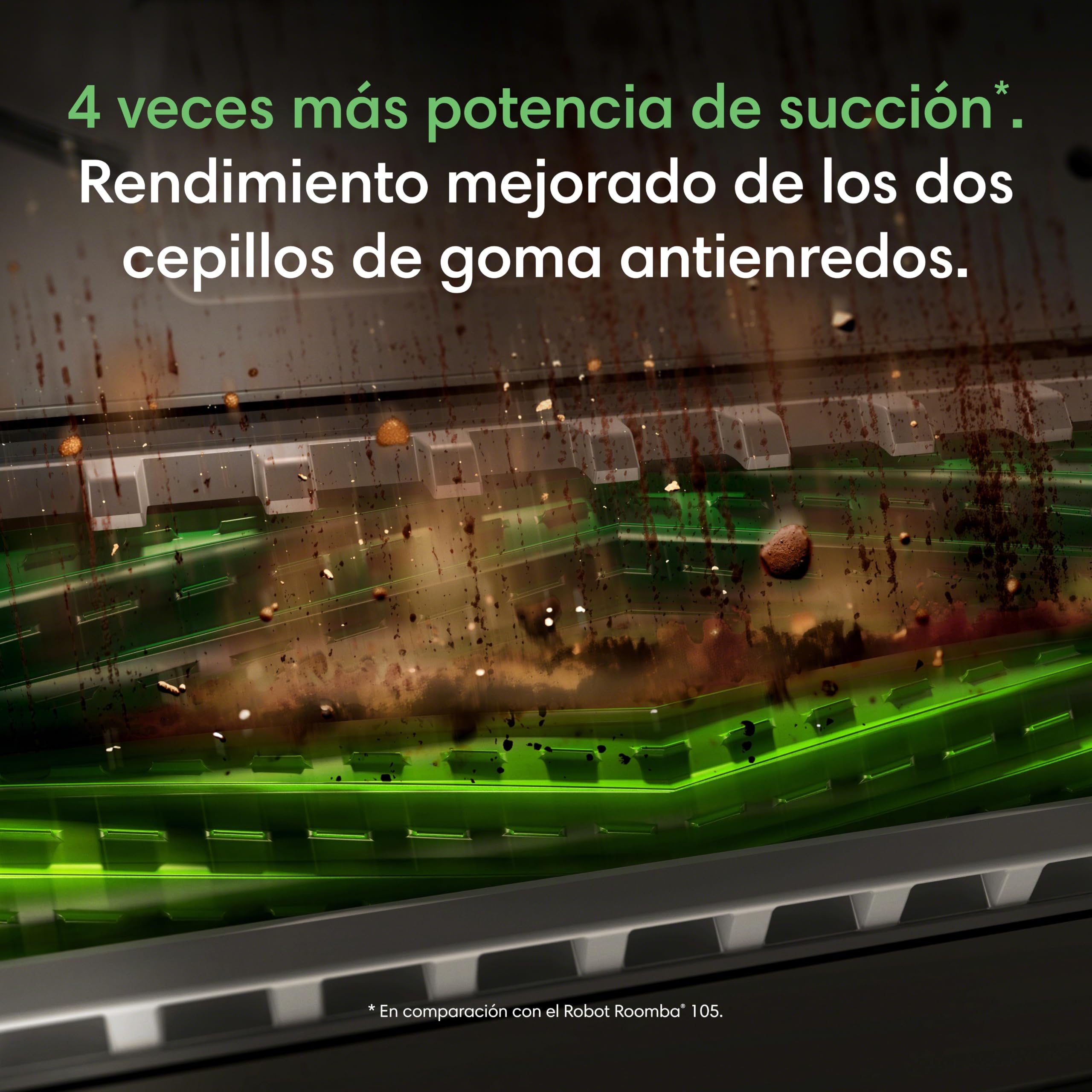iRobot Roomba Max 775 Combo Base AutoWash multifunción y Agua Caliente, 30.000 Pascales, Rodillo PowerSpin Extensible, Cubierta Protectora, 2 cepillos, Fregado/Secado con Calor, LiDAR 3D con IA, Negro