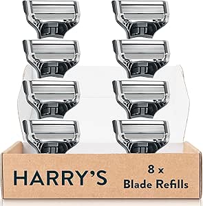 Harry's Razor Blades Refill, (8) Razor Head Refills with Precision ...