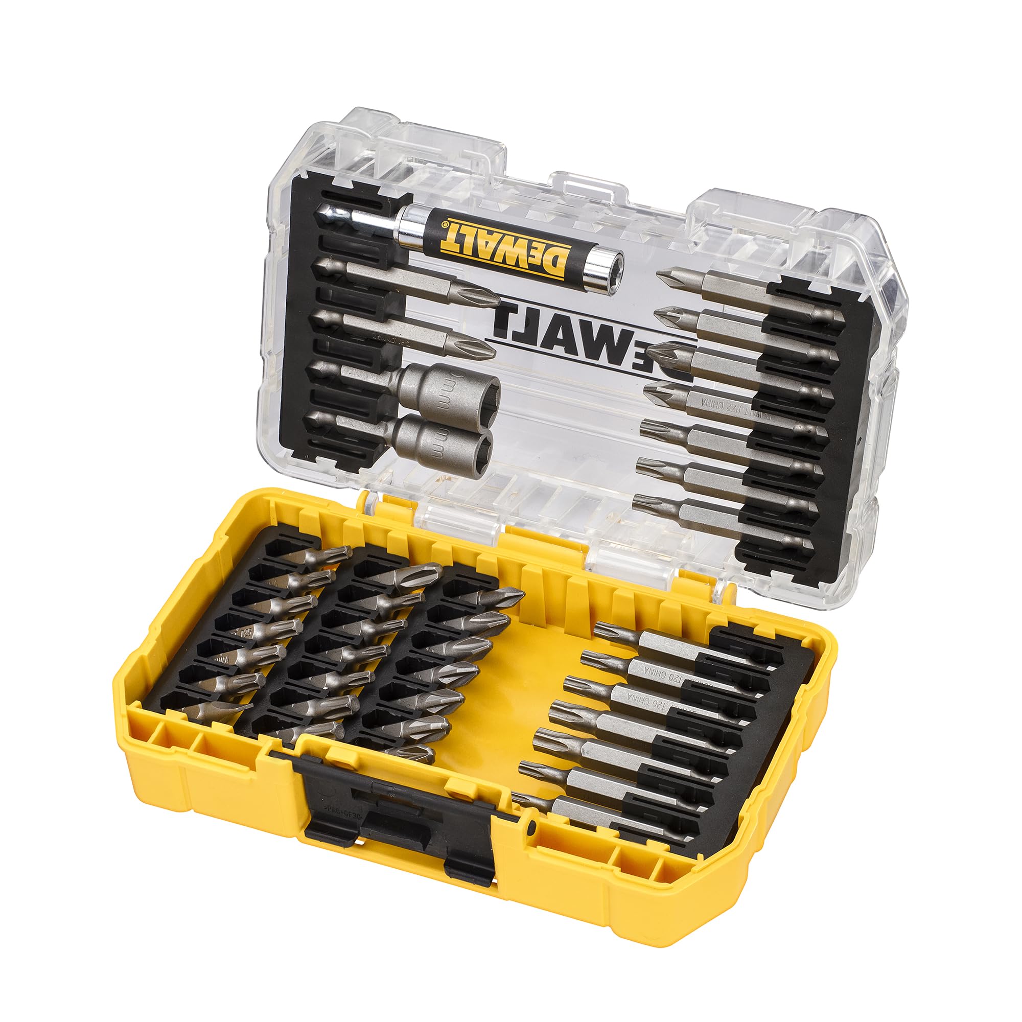 2 x DeWalt DT70705-QZ Screwdriver Bit Set 40pc + free dewalt pz2 x25 bits dt7908