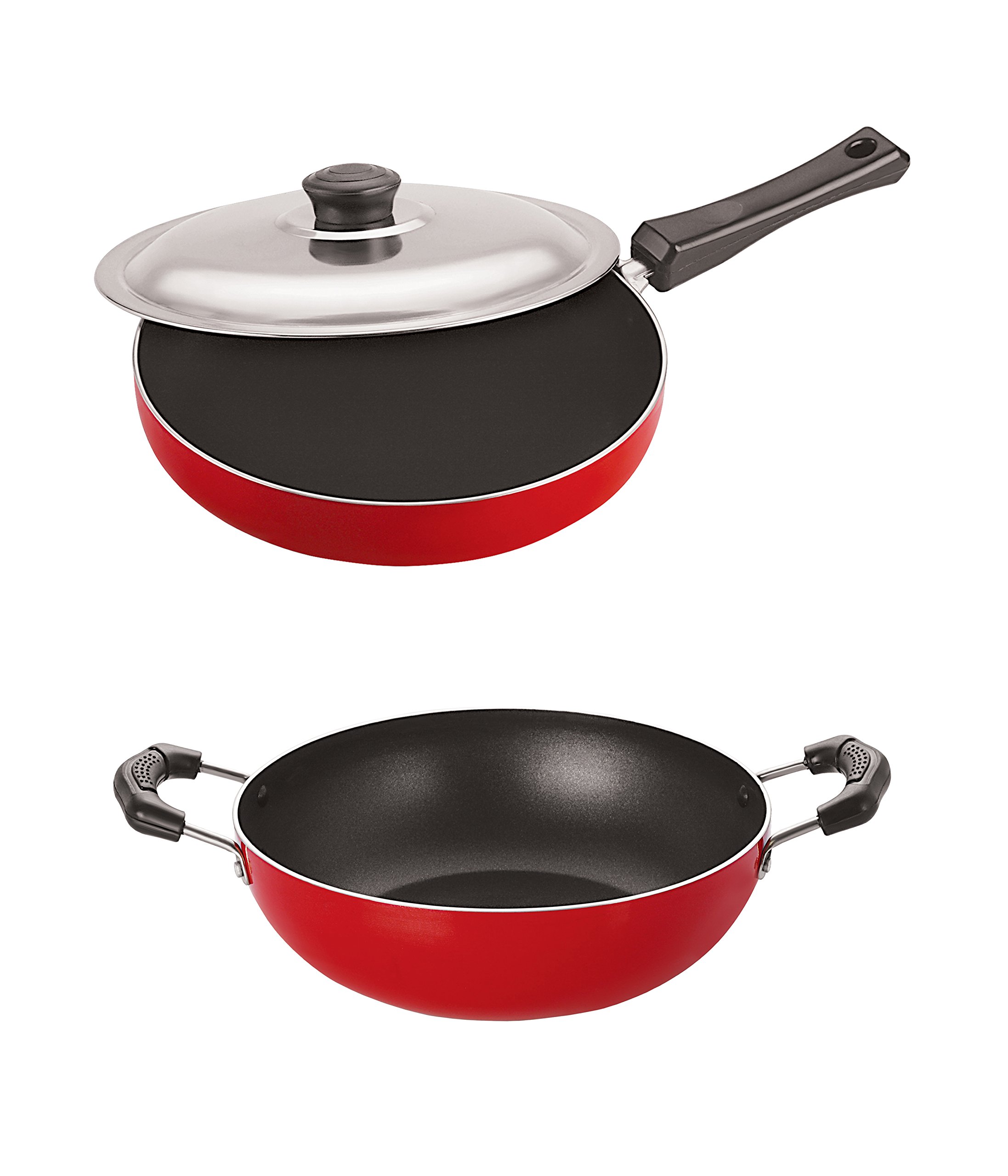 NIRLONNon-Stick Coated Highly Durable Aluminium Kitchenware Combo Gift Set Offer, 2.6mm_FP12_KD13