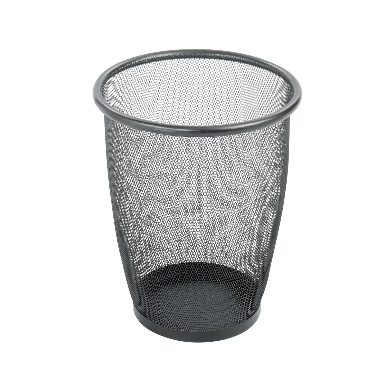 Safco Products Onyx Mesh Round Wastebasket, 5 Gallon, Black, 9717BL(Pack of 3)