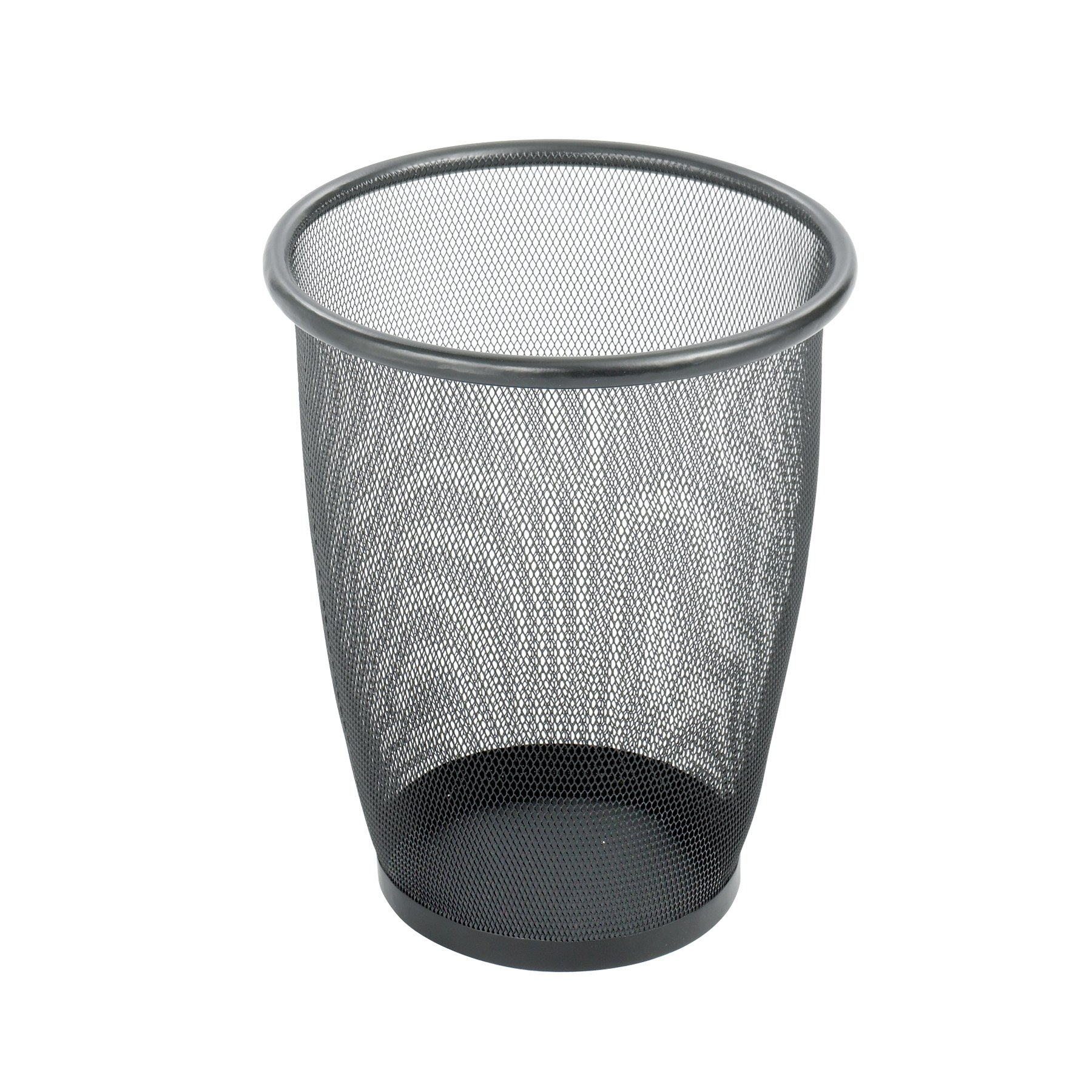Safco Home Office Onyx Mesh Medium Round Wastebasket Black 3Pack-image-33