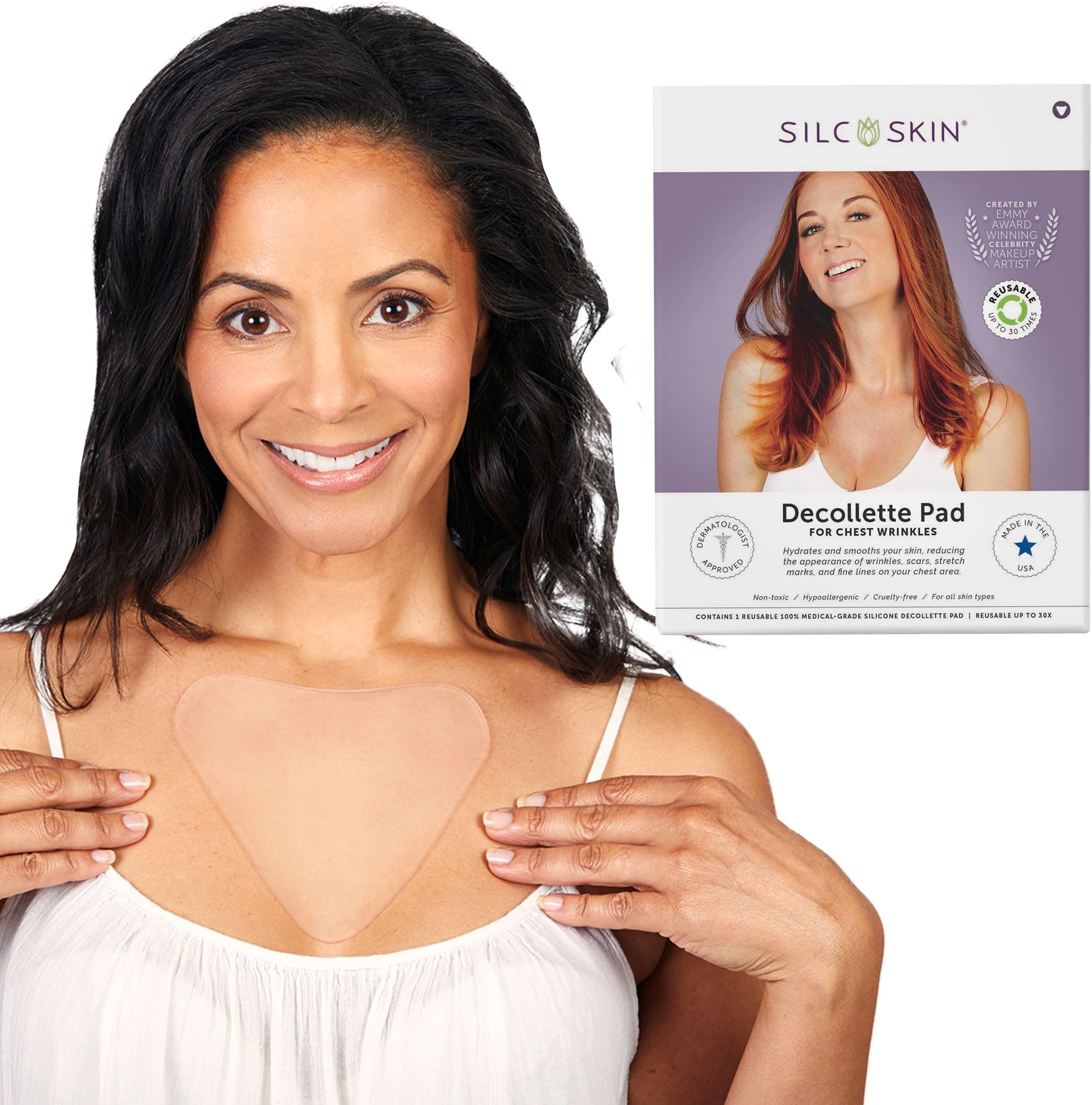 SilcSkin Decollette Pad, 1 pad (packaging may vary) by SilcSkin