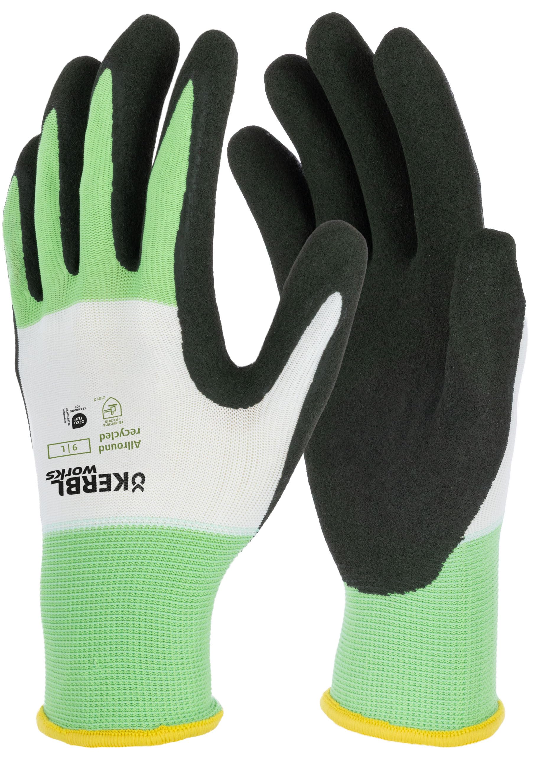 Keron ThinkGreen Allround Gloves Green/White Latex Foam Size 11/XXL