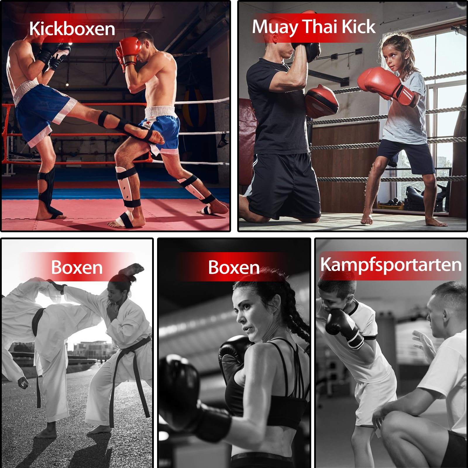 Almohadillas de Enfoque de Boxeo, Manoplas Curvadas para Sparring, Kick Boxing, Artes Marciales