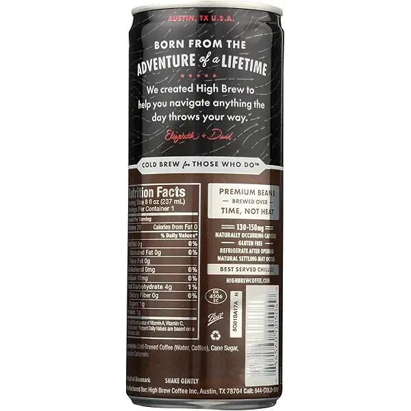Cold Brew, Dairy Free Black & Bold, 8 Fl Oz 4