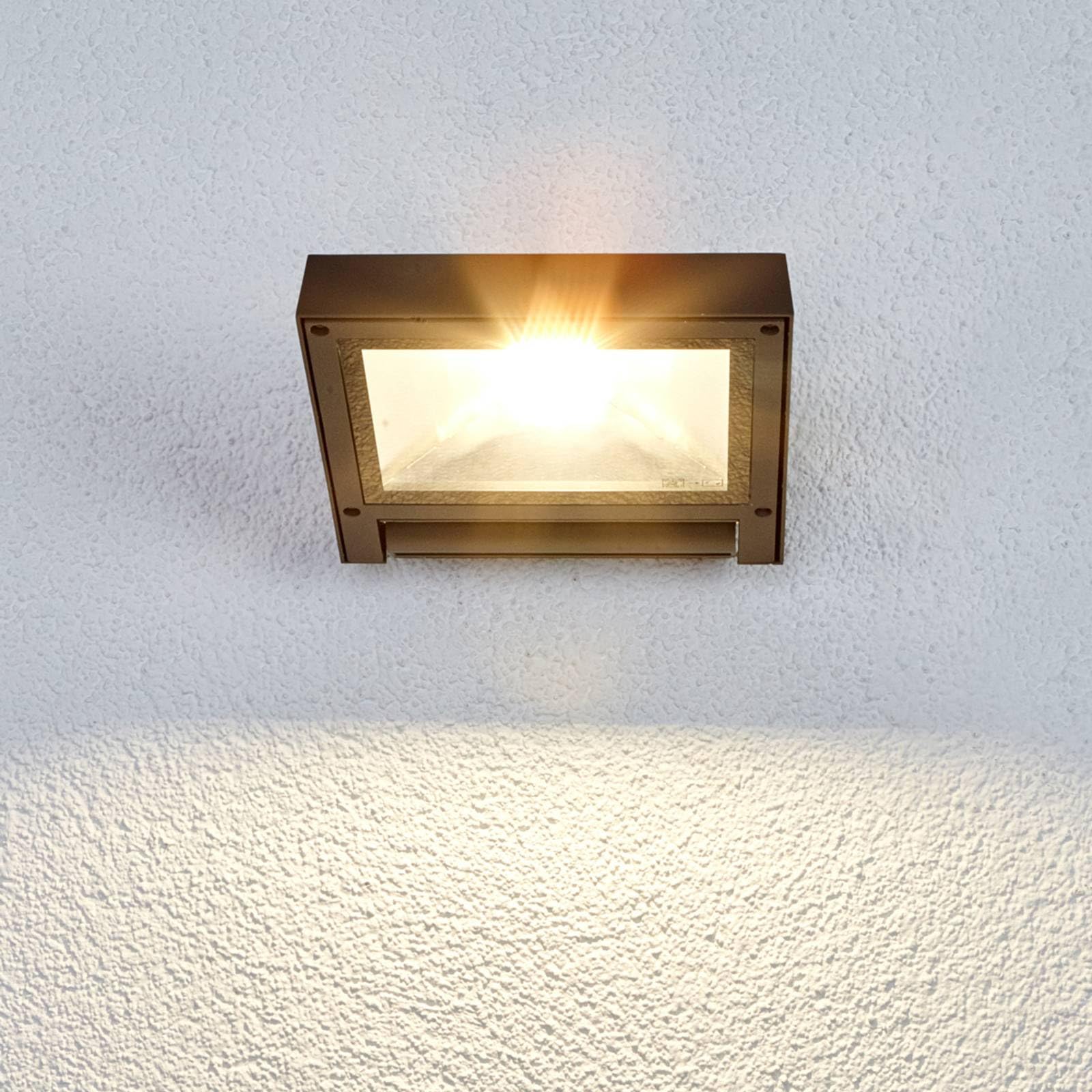 Lucande ,schwenkbar (Modern) in Schwarz aus Aluminium (1 flammig,) - LED Außenstrahler außen Spot Außenleuchte für Garten Terasse Balkon & Haus