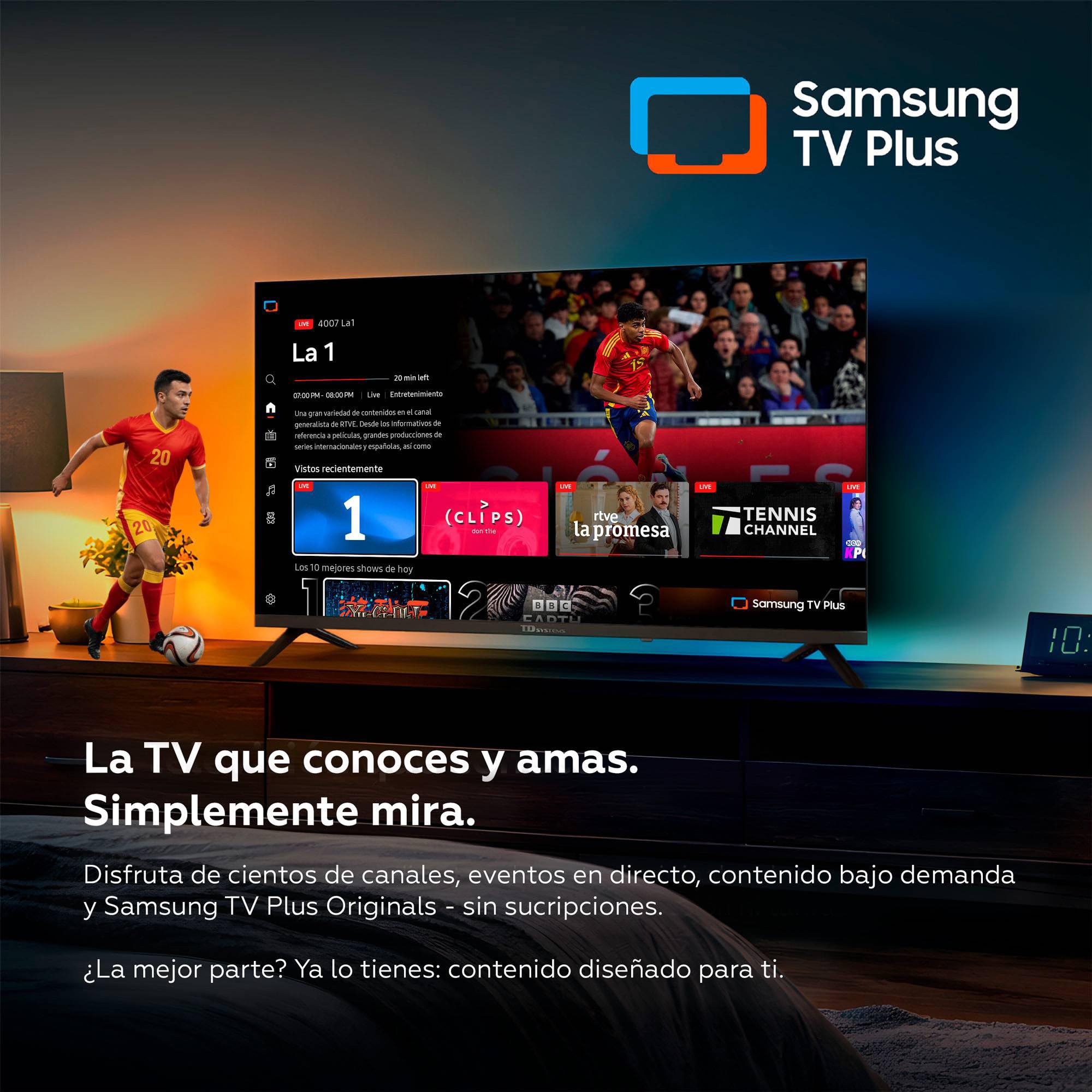 TD Systems - Smart TV 32 Pulgadas HD con Tizen OS 8.0 Powered by Samsung, Televisión HDR10 con Sintonizador Triple, Televisores del 2026 | PRIME32C22TIZEN