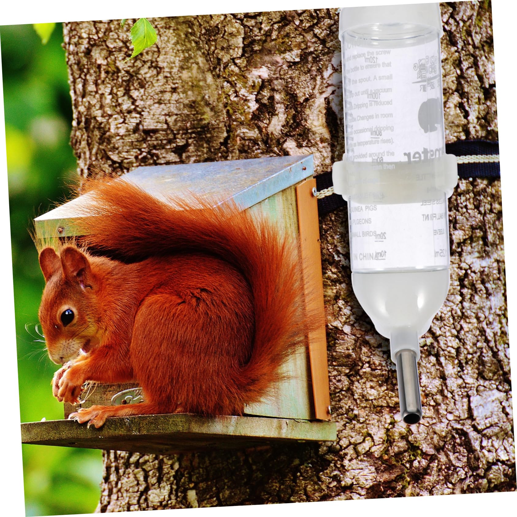 Happyyami Practical Hamster Water Feeder Leakproof Roller Bottle Easy-Clean Design Pet Supplies