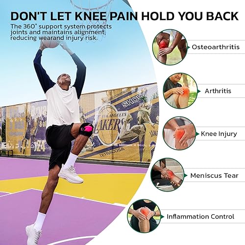 Miniatura 8 de Rodillera para mujeres y hombres, dolor de rodilla, menisco, desgarro, artritis, dislocación de rótula, mejor osteoartritis, compresión ajustable