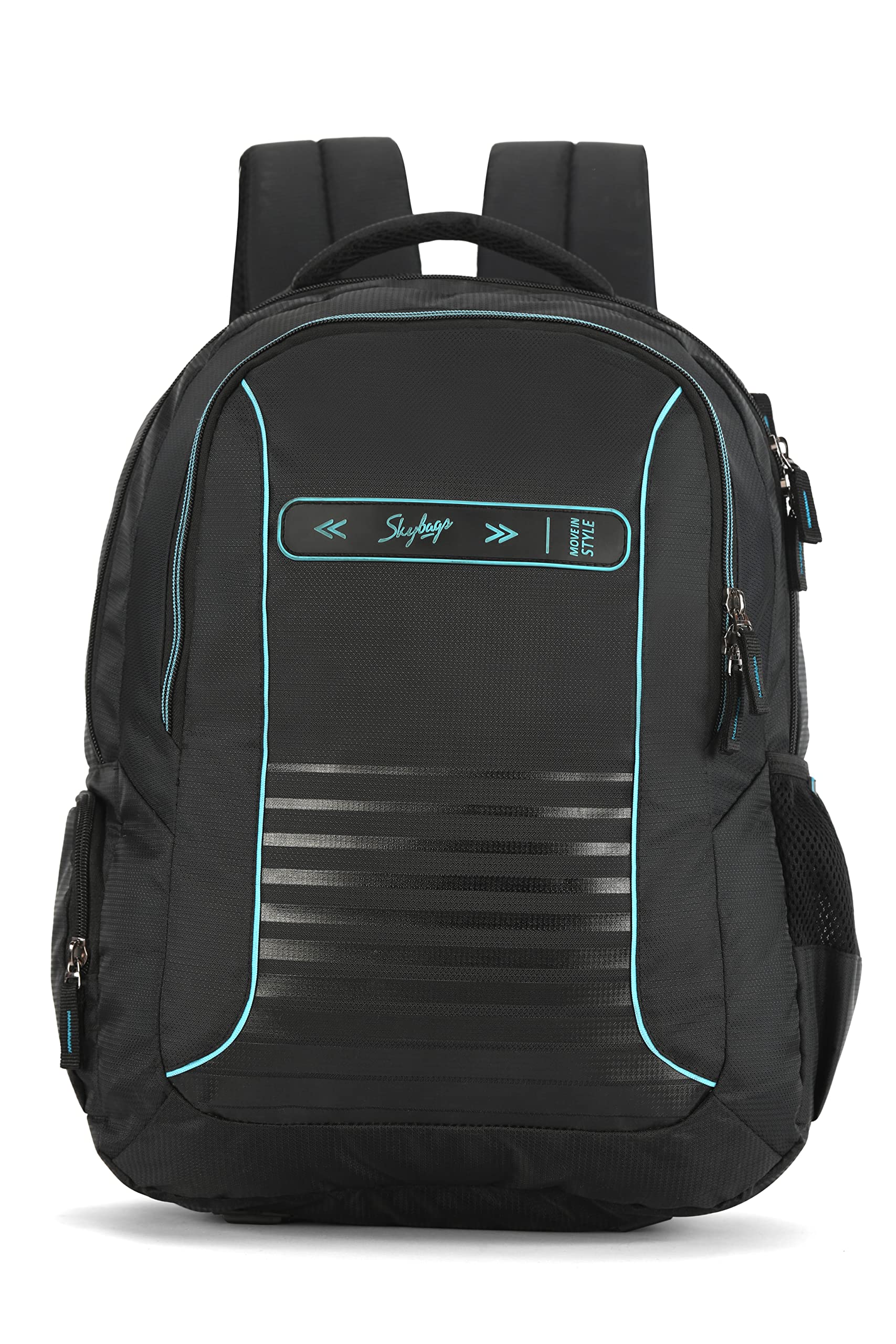Skybags Porto Spacious 40L Weekender Backpack, 2 Compartments, Black-Blue — Amazon image 9