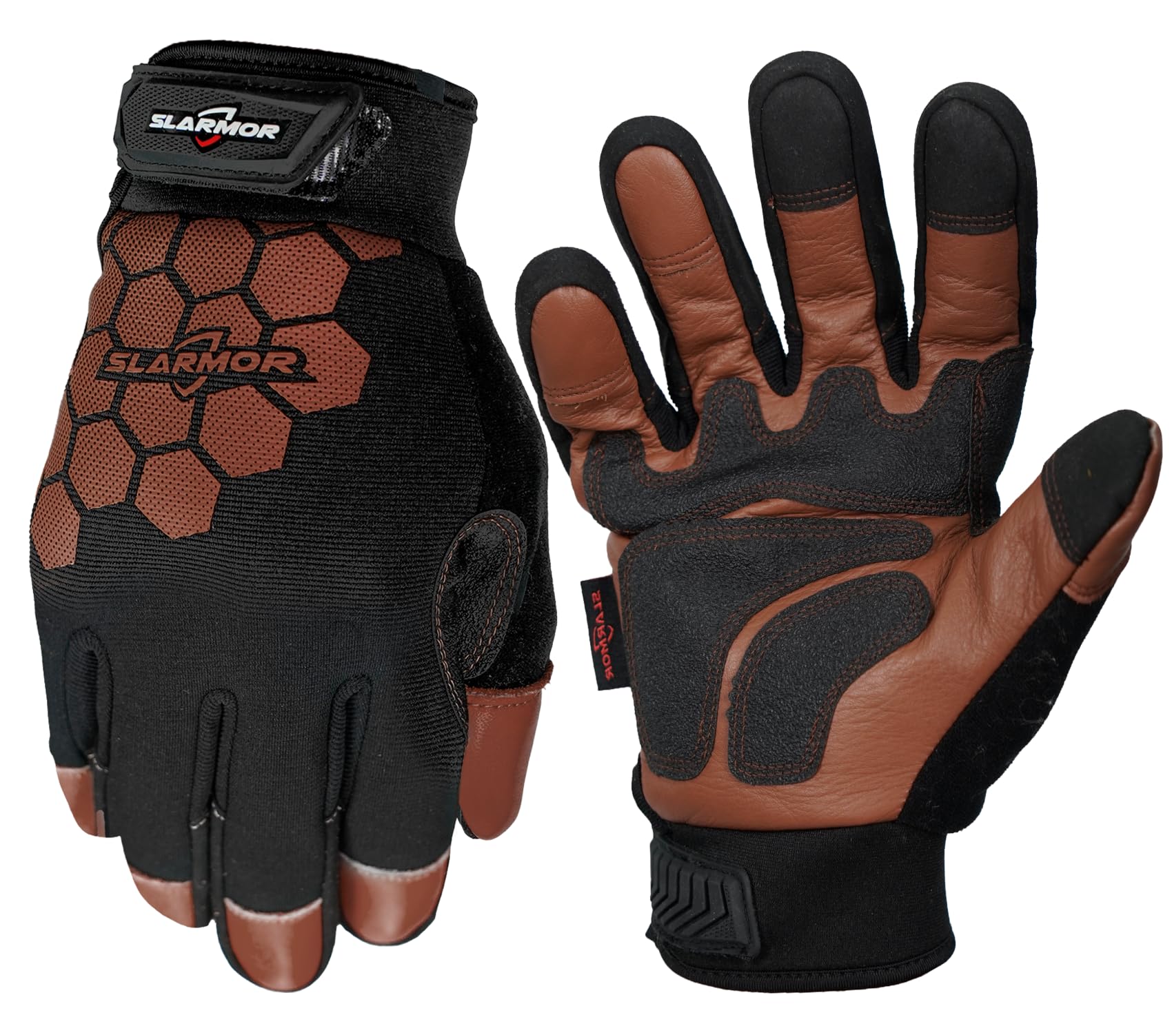 SLARMOR Winter Work Gloves for Men, Insulated, Waterproof, Touch Screen, Warm Thinsulate Lining for Cold Weather