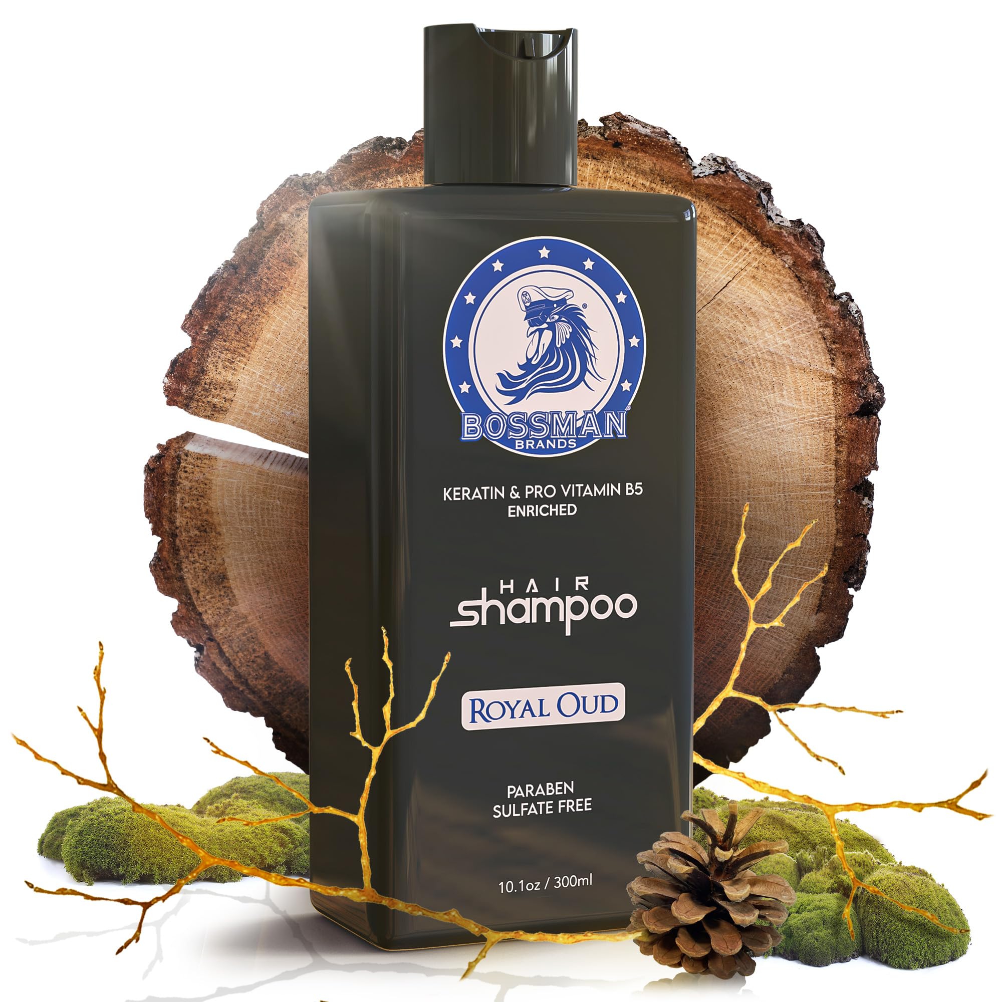 Amazon.com : Bossman Hair Shampoo for Men – Natural Moisturizing Men's ...