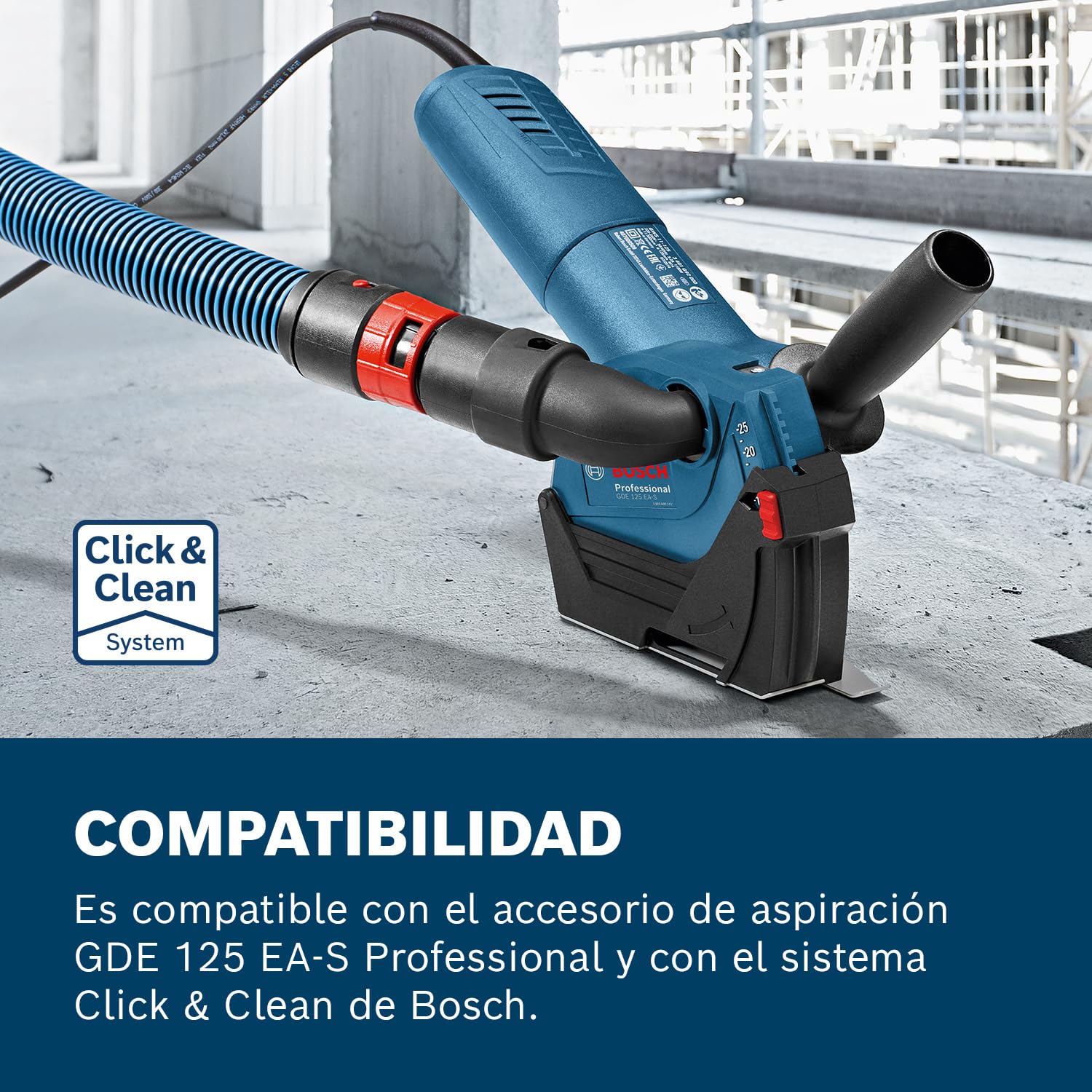 Bosch Professional amoladora angular GWS 7-125 (Ø de disco 125 mm, potencia 720 W, incl. empuñadura auxiliar, brida, cubierta protectora, tuerca de apriete, llave de dos agujeros)
