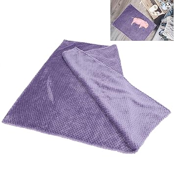 Dog Blanket, Pet Sleep Mat Fluffy Sleep Bed Mat Durable for Multiple Use for Pet Cushion(Purple, M-80 * 60cm)