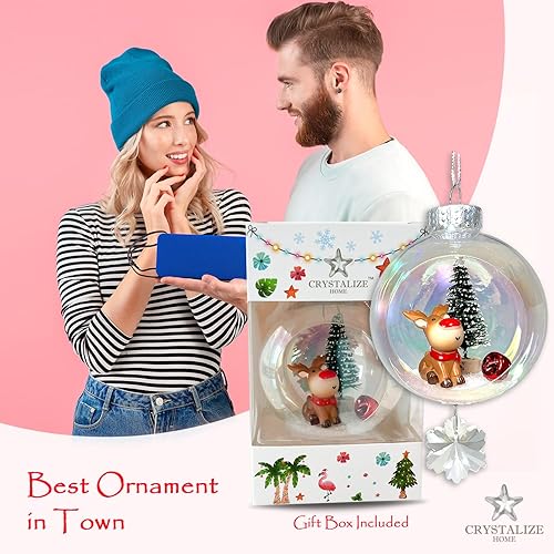 Miniatura 6 de Regalos de cumpleaños de cristal, adornos de Navidad para decoración de Navidad para mujeres, mamá, papá, abuela, abuelo, hermana y amiga de niños,
