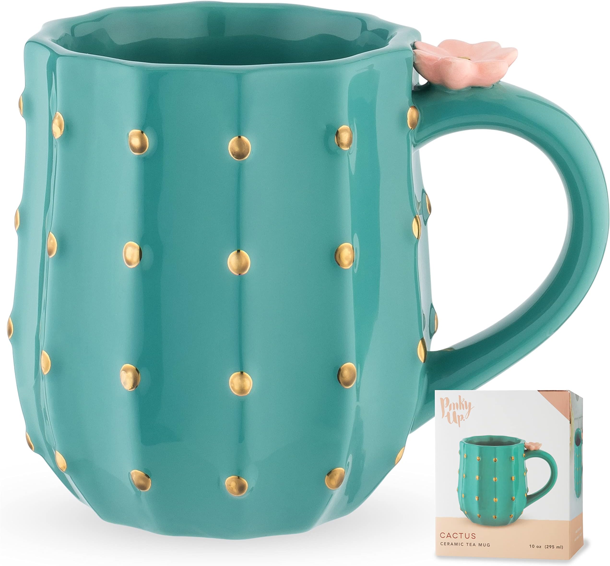 Pinky Up 6882 Cactus Mug, Ceramic, Multi-Colour