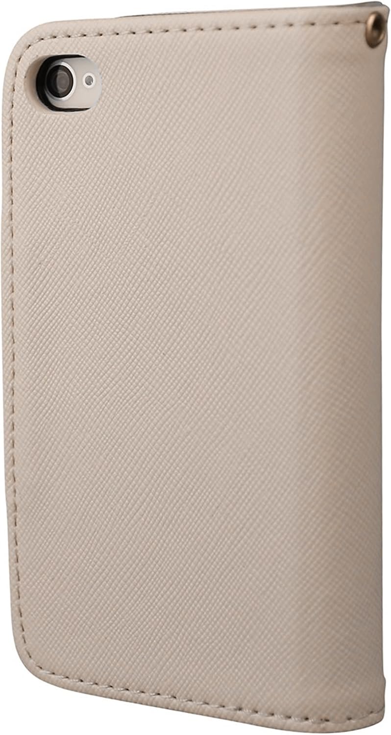 Hilda Phone Case for iPhone 4,iPhone 4s,Wallet Case,PU Leather Case,Credit Card Holder,Flip Cover Case[Brown]