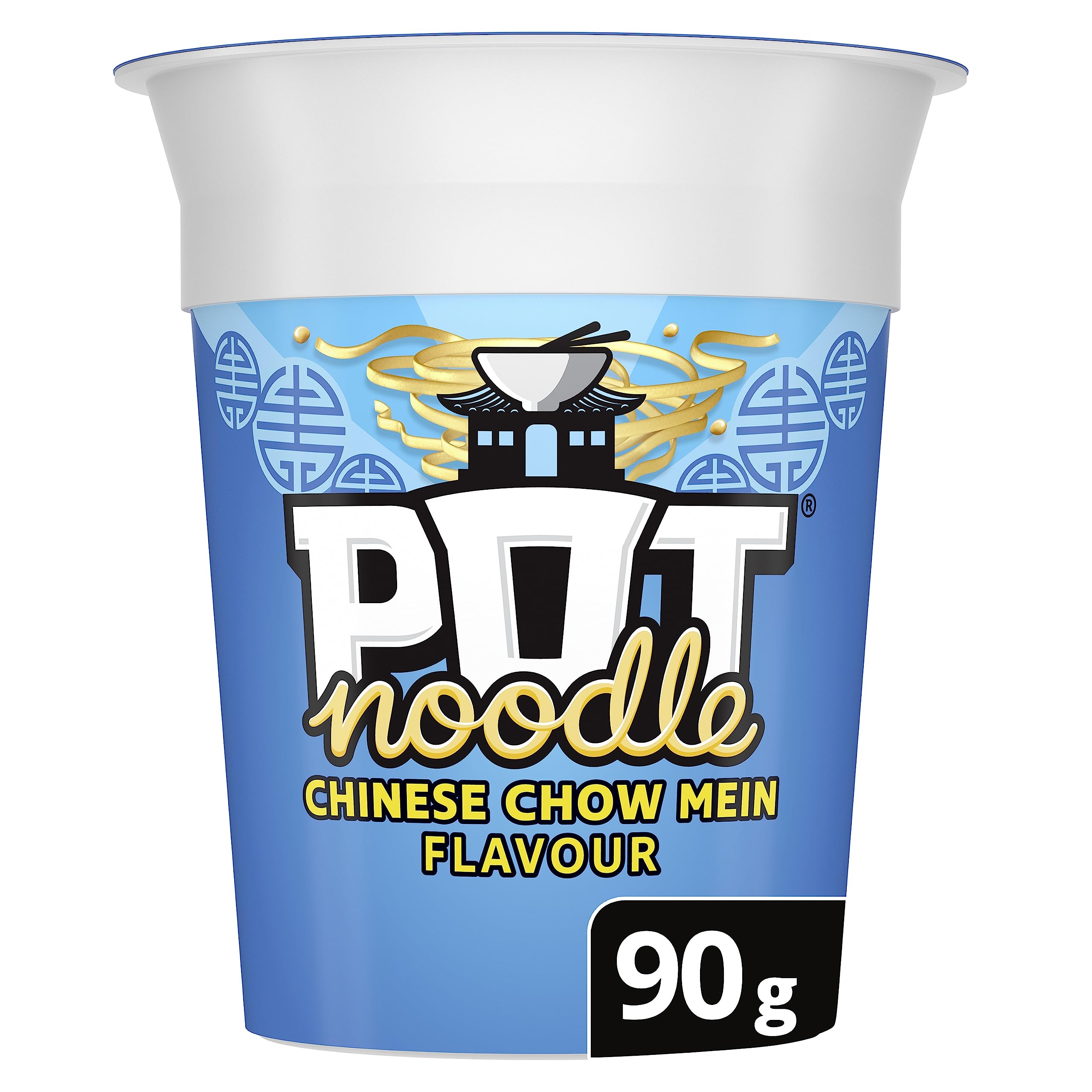 Pot Noodle Chinese Chow Mein Standard Pot Noodle instant vegan* snack quick to make noodles Instant Noodle 90 g