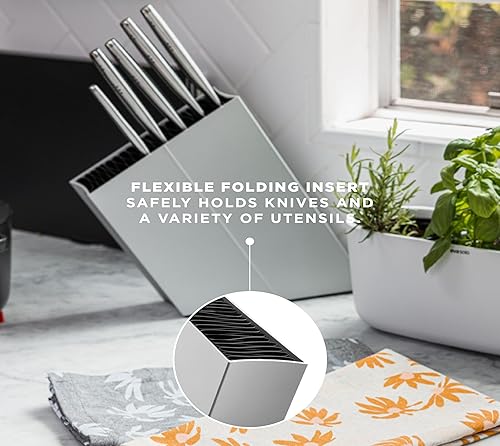 Miniatura 5 de EVA SOLO Soporte de cuchillos de aluminio inclinado Para hasta 20 cuchillos (se vende por separado) Fácil de limpiar Diseño, funcionalidad y