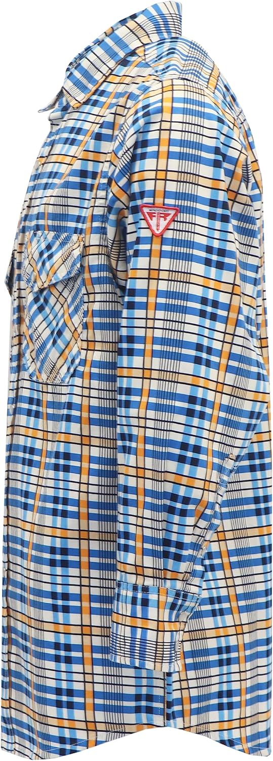 TICOMELA FR Shirt for Men Flame Resistant Shirts 6.5oz Light Weight Plaid Men's Fire Retardant Shirts - Image 2