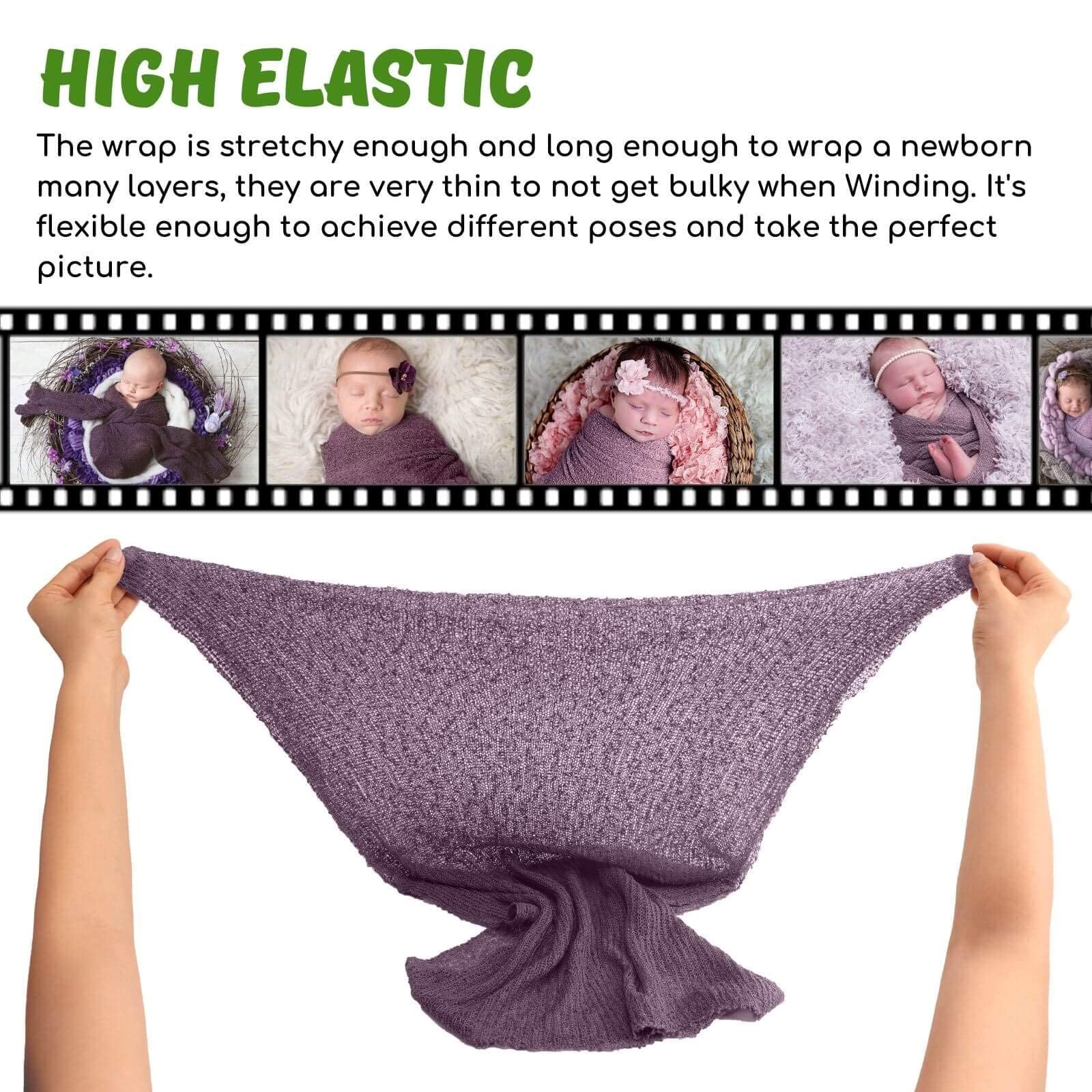 Wickeltuch Für Neugeborene Fotoshooting - Stretchdecke Für Babyfotos 0-30 Tage
