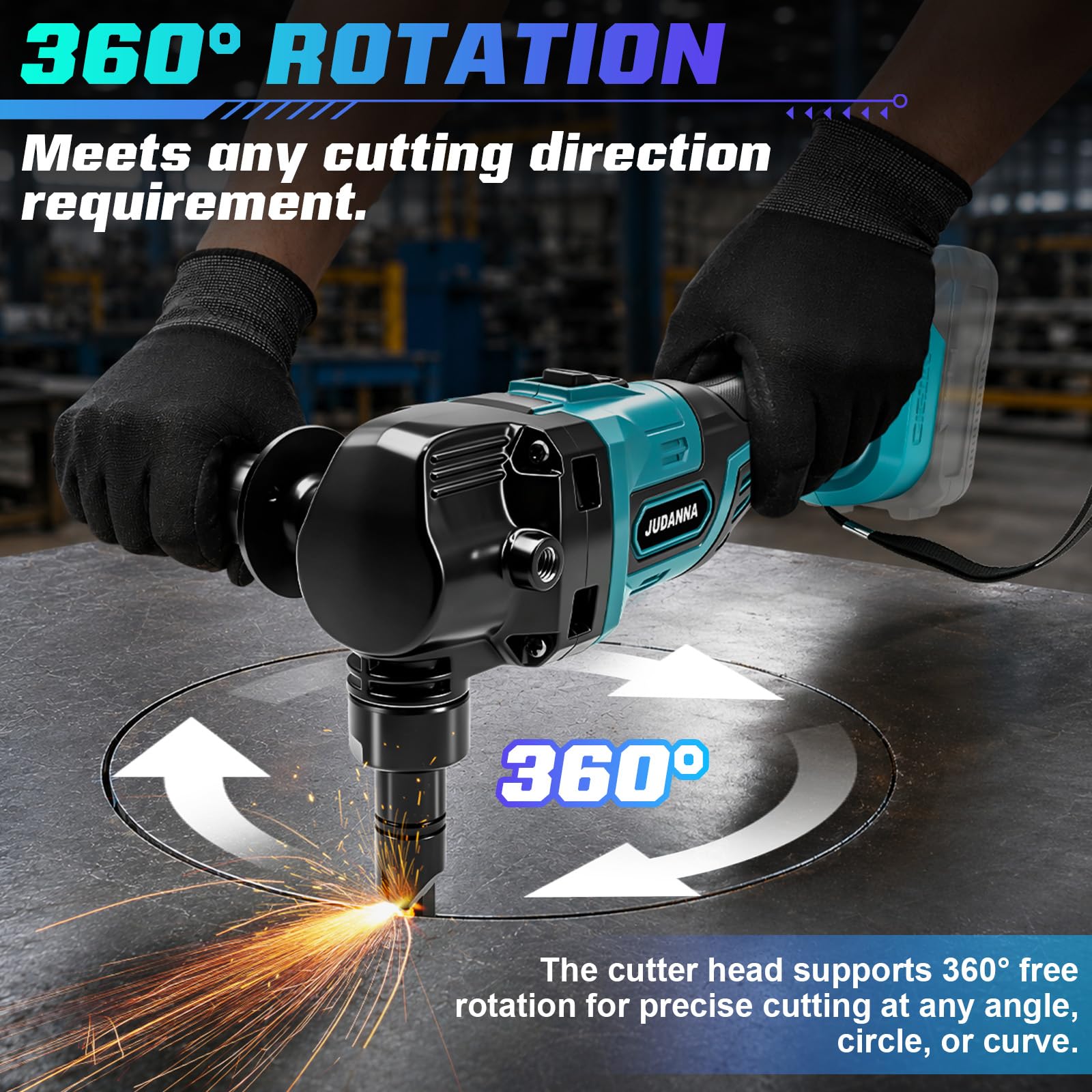 Knabber Grignotant en tôle pour batterie Makita 18 V (sans batterie)