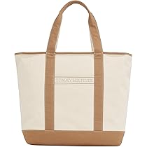 Tommy Hilfiger Donna Borsa Tote Bag Summer Canvas Borsa, Beige (Safari Canvas), Taglia Unica