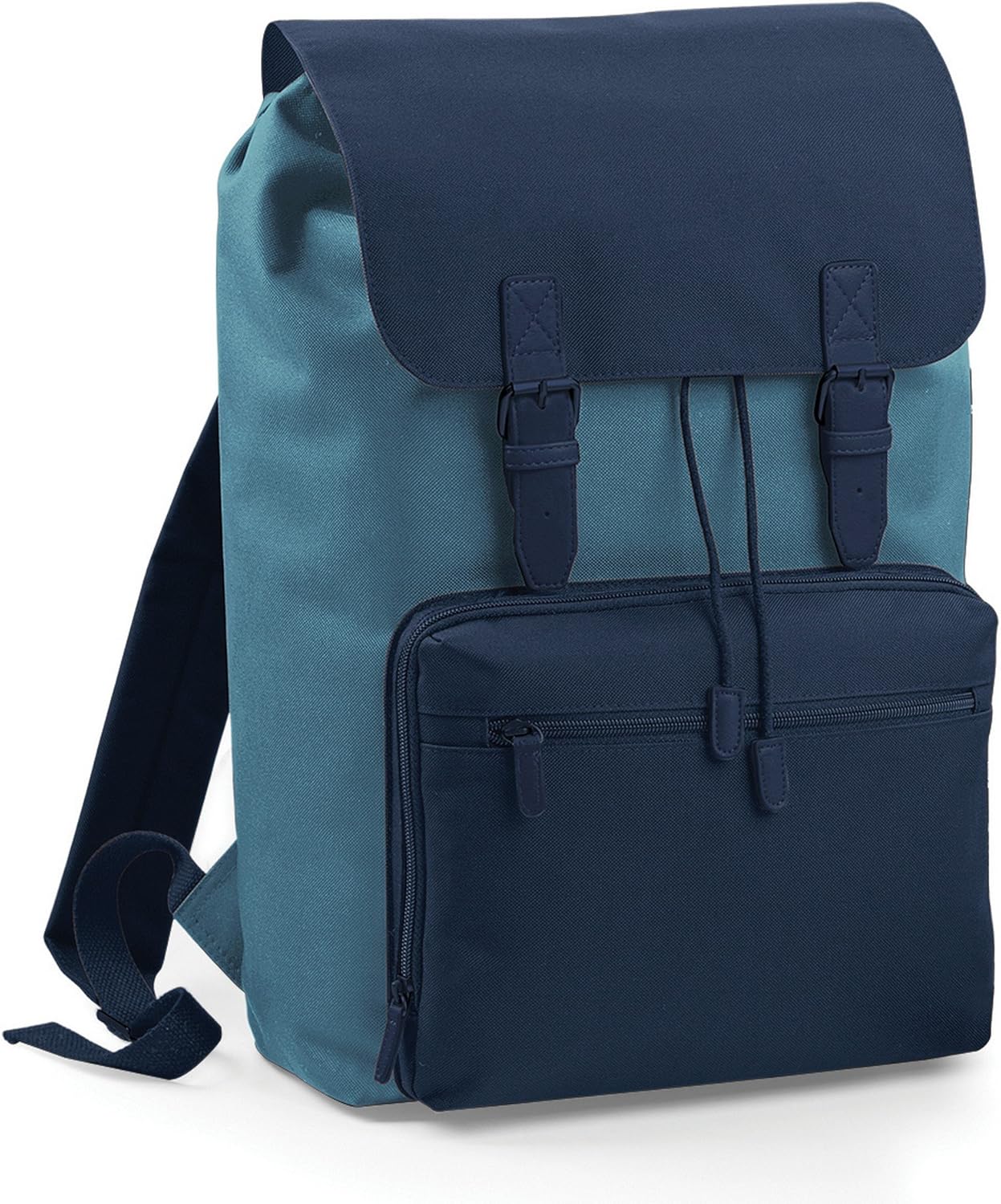 BagBase Heritage Laptop Backpack Bag (Up to 17inch Laptop) (One Size) (Airforce Blue/French Navy)
