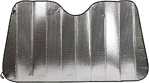 エマーソン(Emerson) サンバイザーに挟むだけ かんたん着脱 スジガネ入りサンシェード Mサイズ 1300x700mm 吸盤不使用 スジガネ入り 内装の劣化やダメージ、日焼け防止 表面温度、内部温度の上昇を防ぐ 紫外線対策、防犯対策、車中泊やプライバシー保護に EM-291