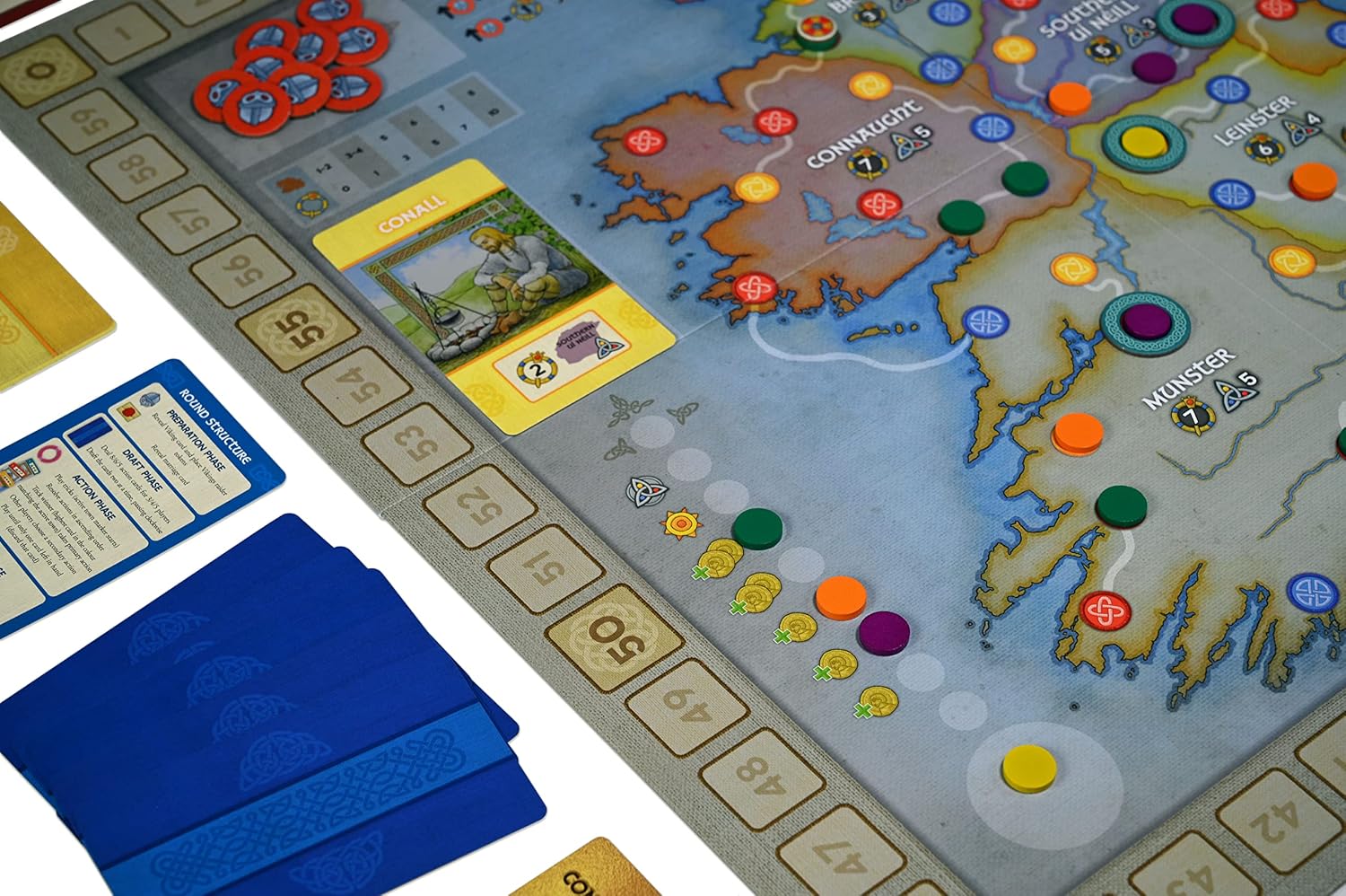 Brian Boru: High King of Ireland Board Game by Osprey Games | Trick-Taking & Area Control for 3-5 Players, Ages 14+ | 60-90 Minutes