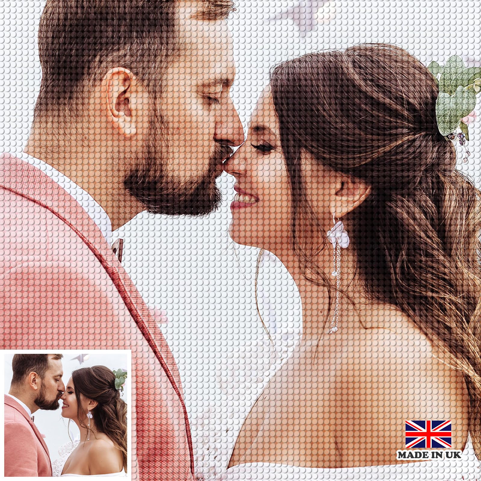 DPDP Diamond Painting Eigenes Foto – 5D DIY Diamant Painting Personalisiert, Custom Full Diamond Painting Bilder, Benutzerdefinierte Geschenke Design Home Decor 60x100cm