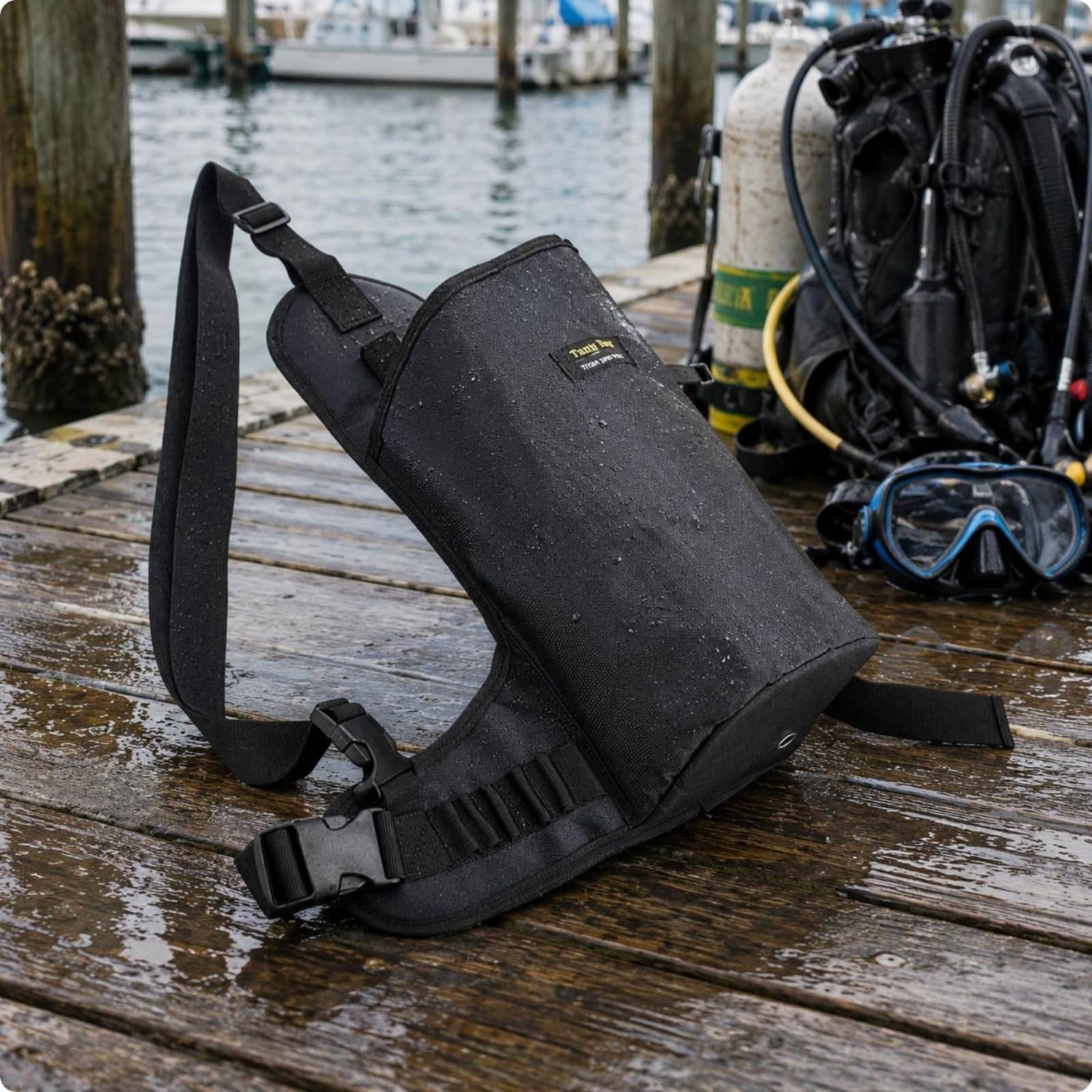 KESOTO Bolsa Portaequipos de Buceo Estuche para Regulador Bolsa Cilíndrica Funda Protectora Oxford 1680D con Interior Liso 230D Diseño de Carga Frontal Apta