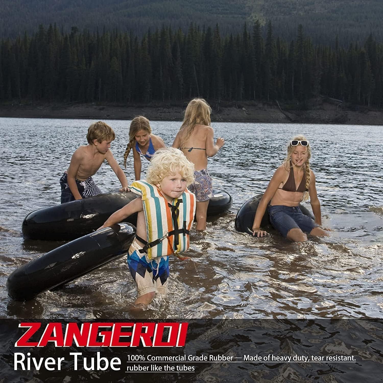 River Tube for Floating Heavy Duty Rubber Snow Tube | River Tube, Sledding Float | Pool Closing Inner Tube | Truck Inner Tubes