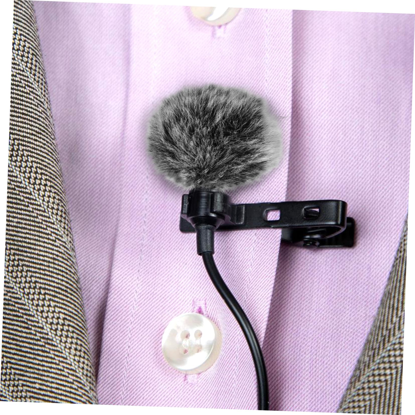 Mikinona Osłona Mikrofonu Furry Windscreen Ochrona Przed Wiatrem Pokrowiec Do Mikrofonu Idealny Do Studio Nagraniowego Spotkań i Występów Żywo