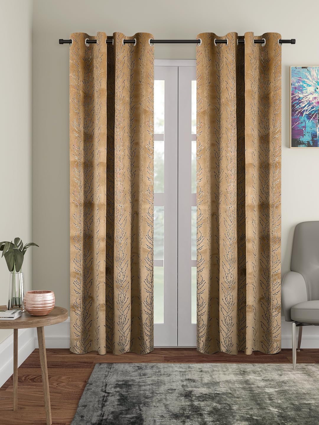 See full amazon price history chart for Amazon Brand - Solimo Polyester Velvet Foil Long Door Curtains (Pack of 2, 9 Feet, Brown) Amazon Brand - Solimo Polyester Velvet Foil Long Door Curtains (Pack of 2, 9 Feet, Brown) (B0C65J9G6K) Amazon Price History, Amazon Price Tracker