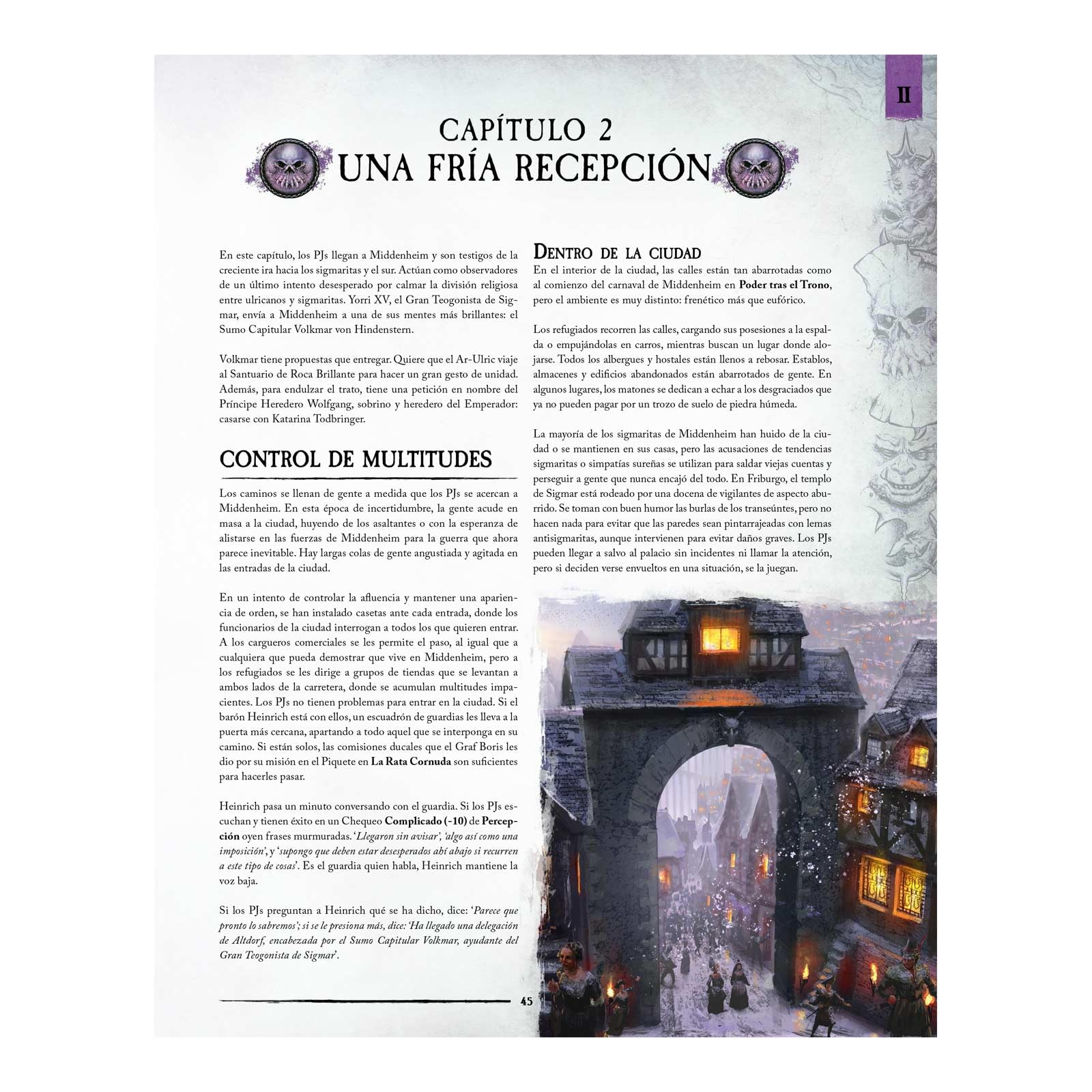 Devir - Warhammer 4ª edicion, El Imperio en Ruinas Aventura, Juego de rol, Juego Warhammer, Libro de rol, Estrategia, Extras del Juego de rol (WFIMRUAV)
