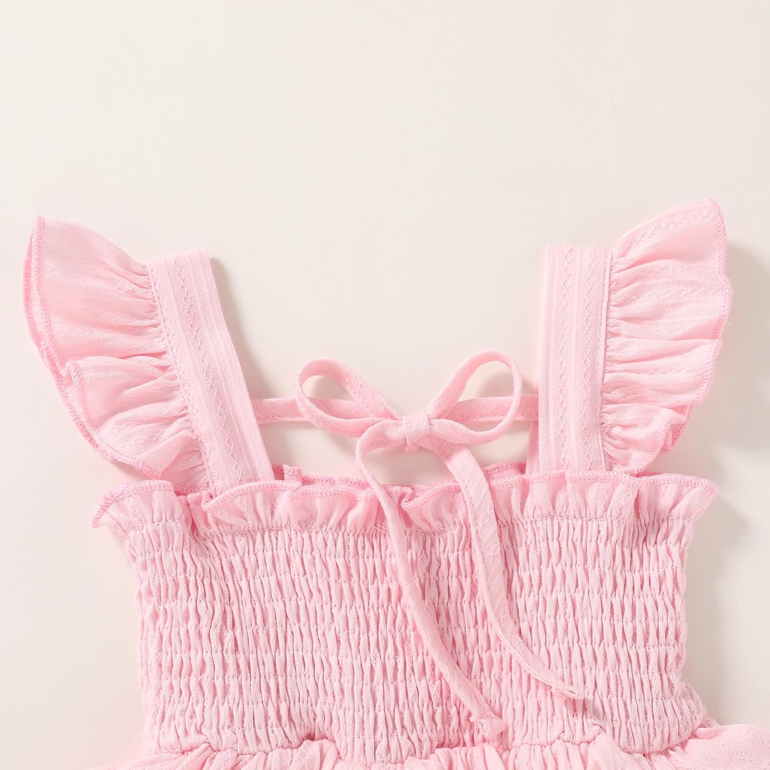 YOUNGER TREE Toddler Dress Baby Girls Cotton Ruffle Sleeveless Summer Dresses Kids Boho Beach Casual Sundress - Image 5