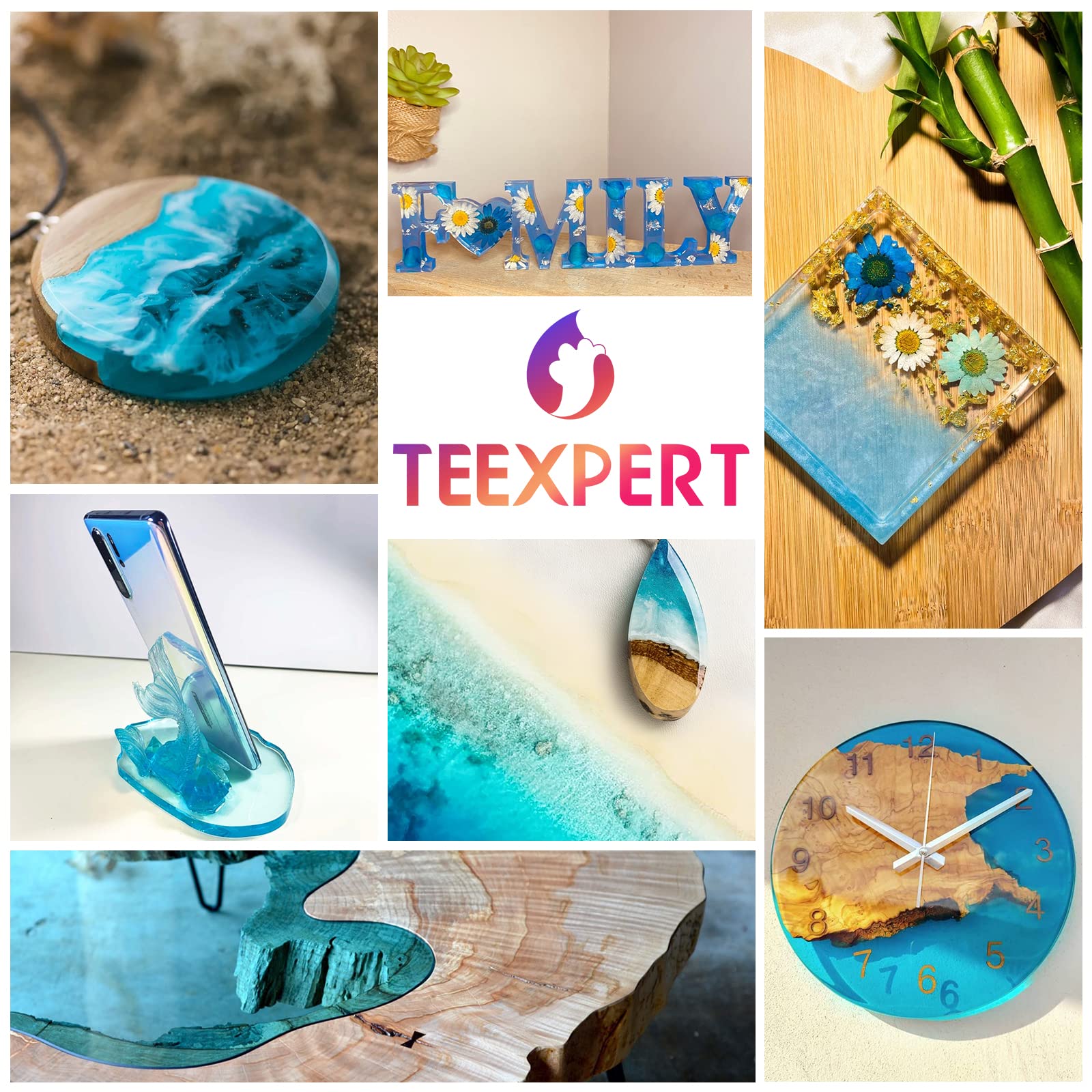 Epoxy Resin Crystal Clear Kit 1 Gallon /128oz Casting Resin for