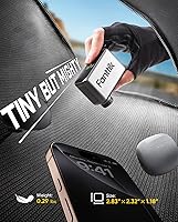 Vista 2 de Fanttik X10 Ace Tiny Mini bomba eléctrica para bicicleta, bomba de aire compacta de 120 PSI con válvula Presta y Schrader, bomba eléctrica