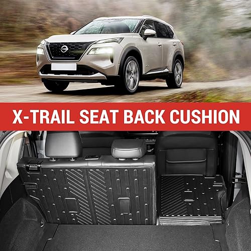 Miniatura 4 de Alfombrilla de carga apta para Nissan Rogue 2021-2024, alfombrilla de maletero de elastómero termoplástico (TPE), protector de respaldo para todos
