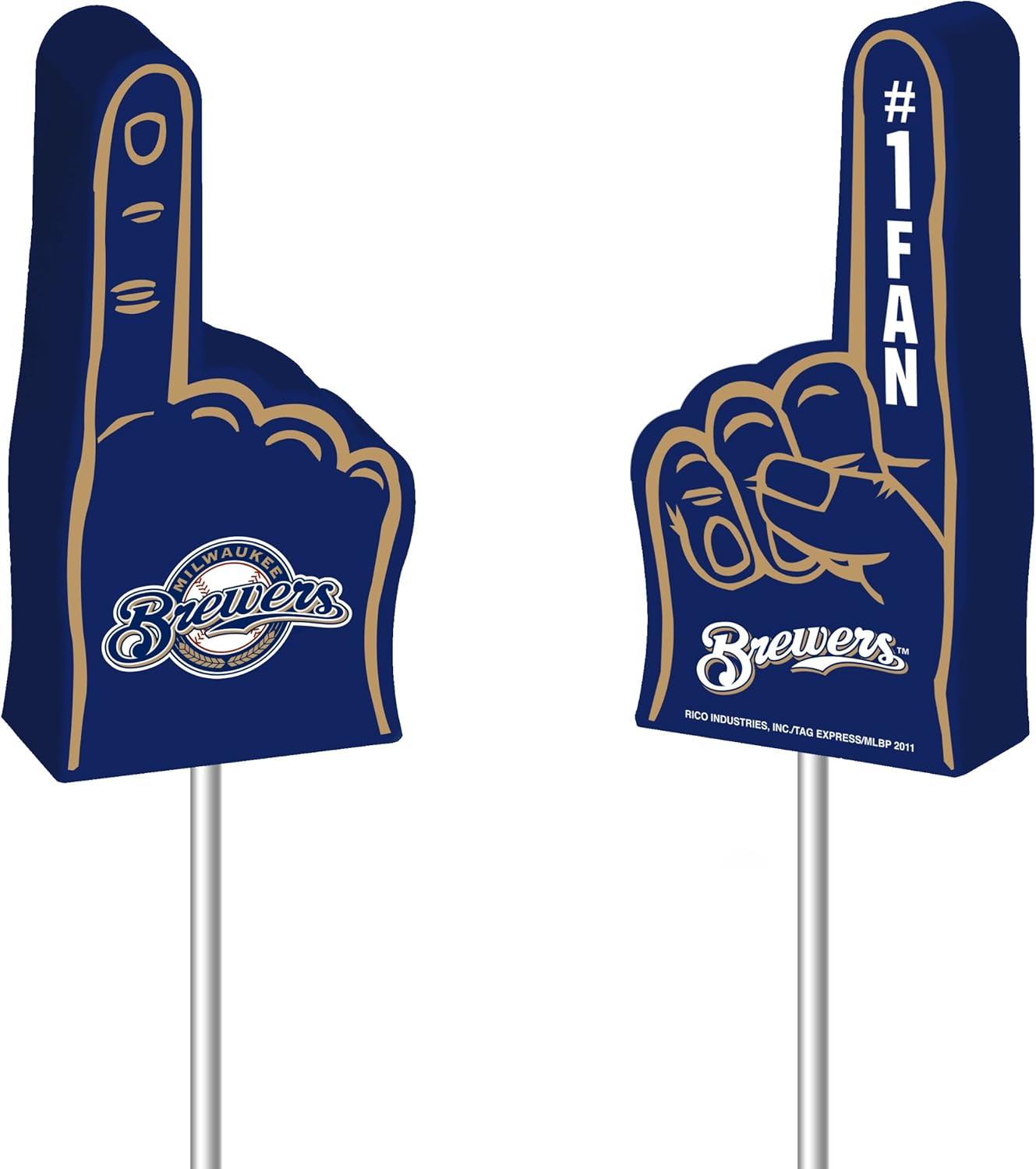 MLB Milwaukee Brewers Foam Finger Antenna Topper Sports
