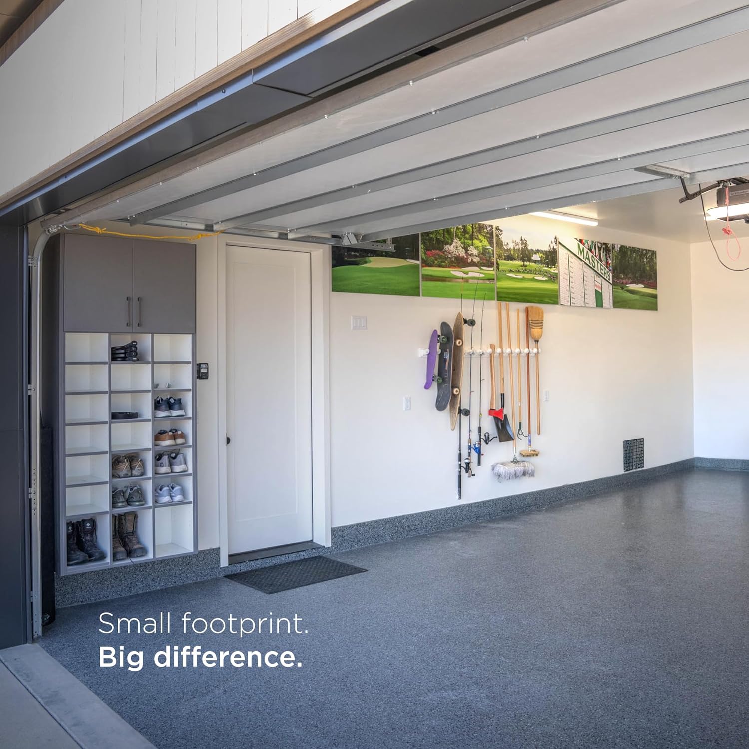 Gravity Grabber Mini – Compact Wall Rack for Tools & Sports Gear | Secure, Non-Slip Storage | Fits Handles up to 1.5 in | Garage Organization | Tool Storage Rack | Sports Equipment Organizer | 3 Pck