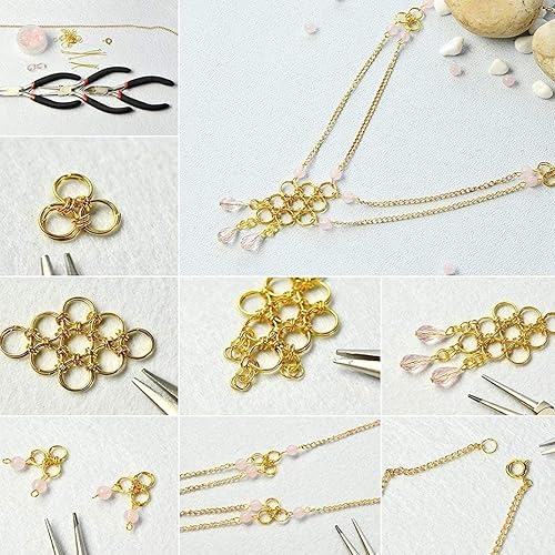 Miniatura 6 de PH PandaHall 1070 anillos divididos de plata de 6 tamaños, anillos de hierro dobles para joyería de bricolaje, collares, pulseras, aretes, joyería