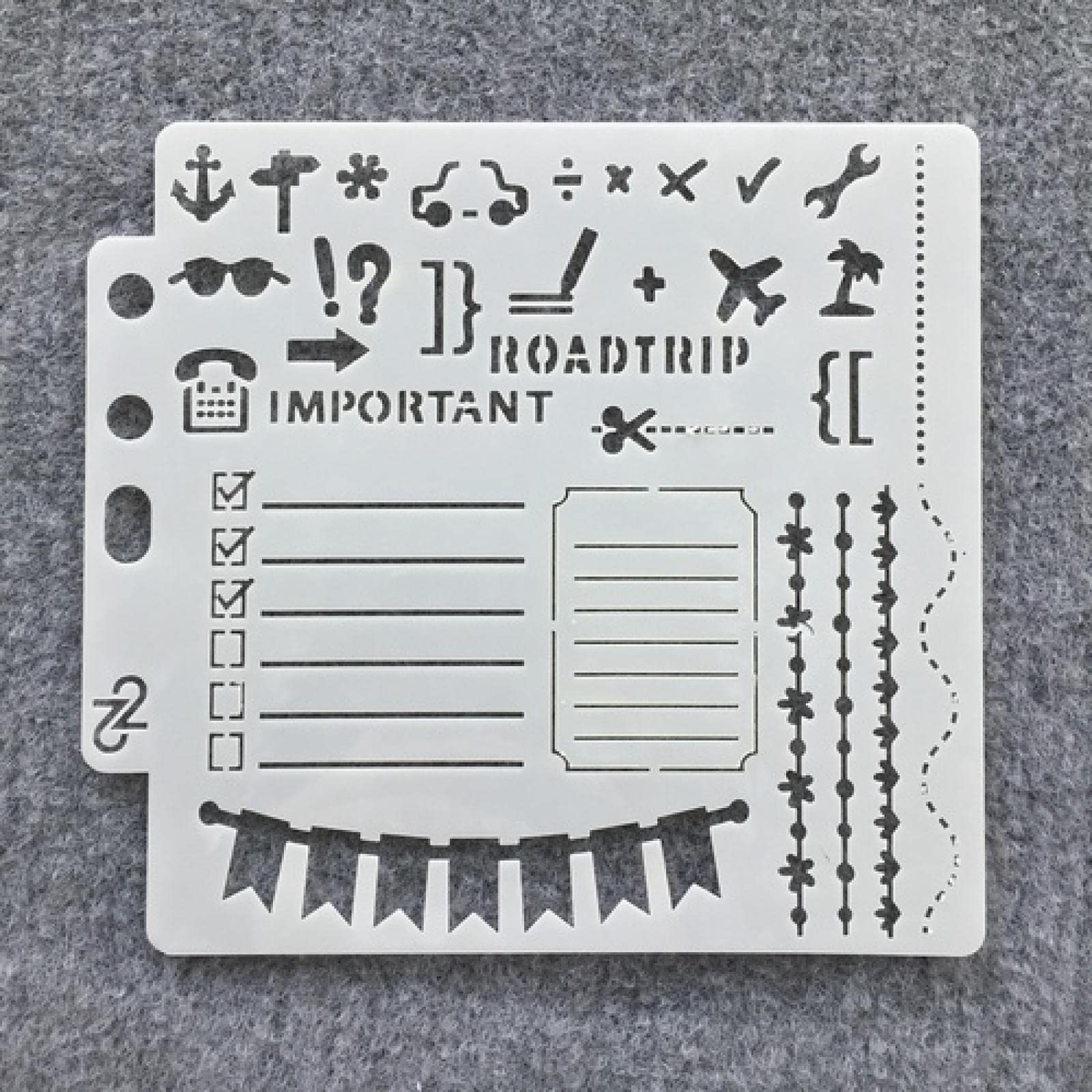 2x Flugzeug Schablonen 30x30cm - Retro & Düsenjet Zum Bemalen