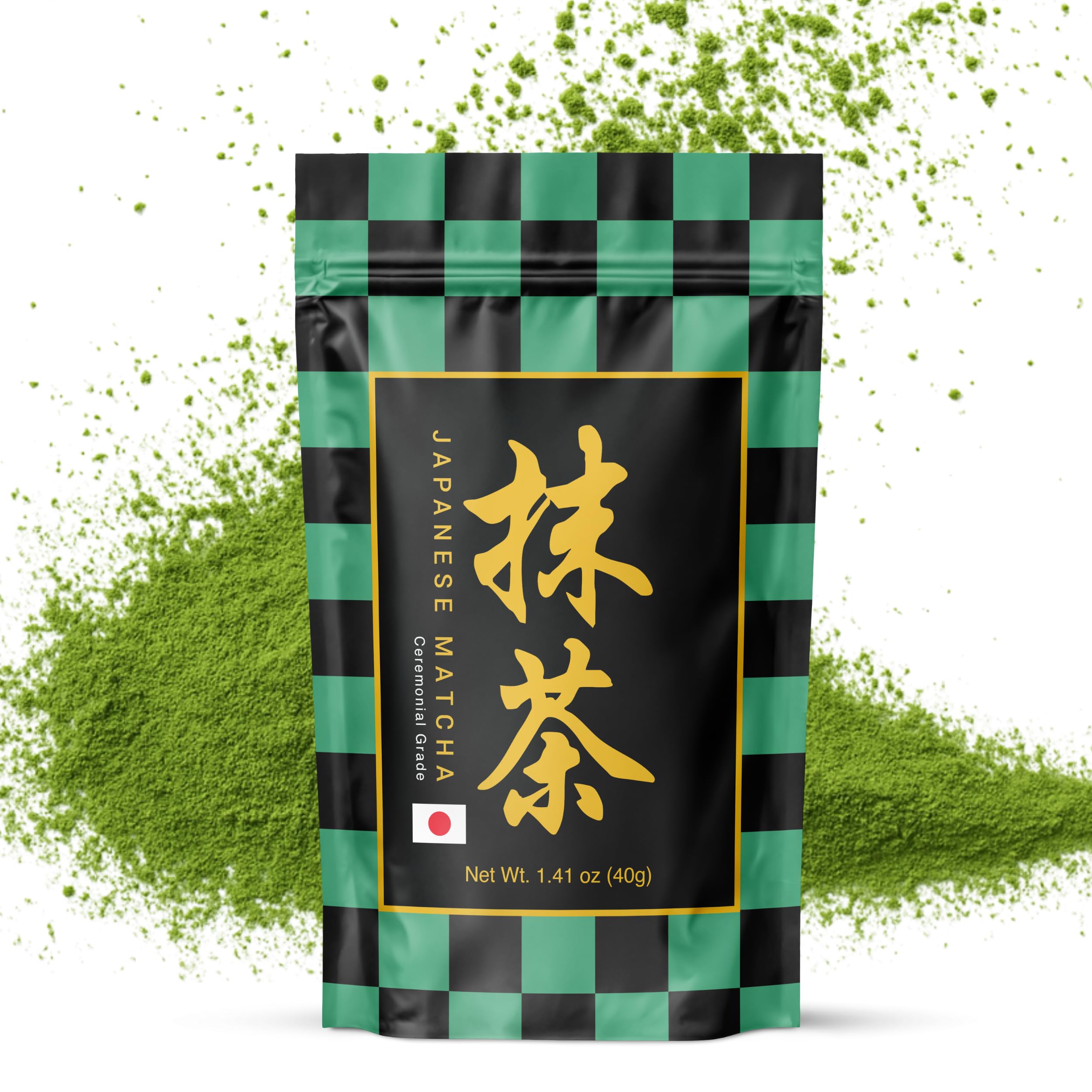 Matcharl TARO Blend – 40g Ceremonial Japanese Matcha Powder | Starter & Refill Pouch | Stone-Milled | First Harvest | 33% More Than 30g