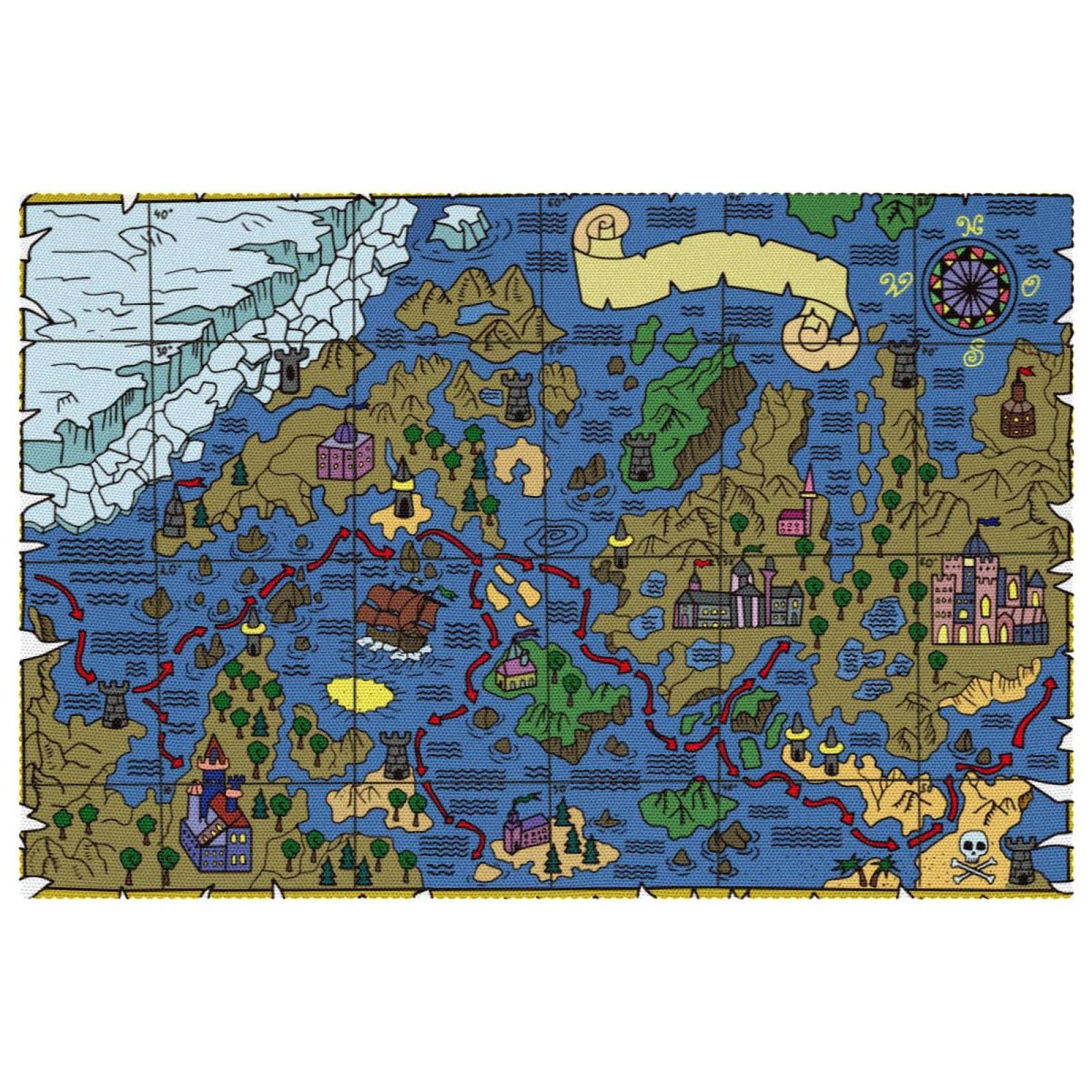 Sets de table carte nautique bleu lavable et résistant à la chaleur
