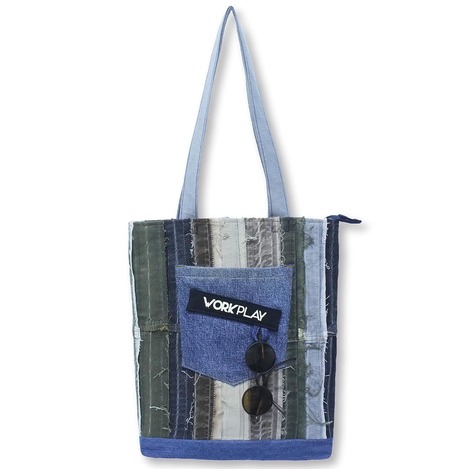 WORKPLAY Upcycled Casual Shoulder Bag Teacher Tote